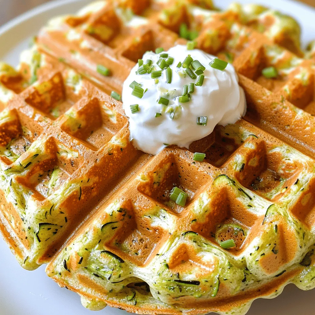 Savory Zucchini Waffles Tasty and Easy Snack Recipe