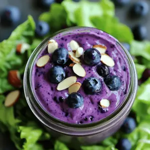 Fresh blueberries are the star of this dressing. They bring a sweet and tangy flavor. You need one cup of fresh blueberries for the perfect taste. Look for plump, juicy berries. They should be firm and without blemishes. Rinse them under cool water before using to remove any dirt. You can also use frozen blueberries if fresh ones are not available, but the dressing may be less vibrant. Greek yogurt adds creaminess and protein to the dressing. I recommend using plain Greek yogurt for the best flavor. You can choose low-fat or full-fat based on your needs. For a dairy-free option, you can use coconut yogurt or almond yogurt. Both will give you a nice creaminess, but they might change the flavor slightly. Sweeteners help balance the tartness of the blueberries. I like to use two tablespoons of honey for natural sweetness. If you prefer a vegan option, maple syrup works great too. You can adjust the sweetness to your taste. Just start with the suggested amount and add more if needed. Remember, you can always add more, but you can’t take it away once it’s mixed in! For the Full Recipe, check the instructions section above. To make the creamy blueberry salad dressing, start by gathering your ingredients. You will need fresh blueberries, Greek yogurt, honey, apple cider vinegar, and Dijon mustard. Place all the ingredients in a blender or food processor. Blend them until the mixture is smooth. Scrape down the sides as needed to mix everything well. This step ensures you capture all the flavors in your dressing. The blueberries add a sweet taste, while the yogurt gives it creaminess. After blending, taste your dressing. It should be sweet, tangy, and creamy. You can add salt and pepper to enhance the flavor. Start with a pinch, then mix and taste again. Adjust the seasoning until it fits your palate. If the dressing feels too thick, add one tablespoon of water. Blend again until you reach your desired consistency. You want it pourable but not too runny. Now it's time to serve your dressing! Drizzle it over a fresh salad with mixed greens. Adding extra blueberries and sliced almonds makes it look fancy. You can also use this dressing as a dip for fresh veggies. If you want to make it extra special, serve it in a small bowl on the side. This way, your guests can dip as they like. Enjoy this creamy blueberry salad dressing with your favorite meals. For the full recipe, check out the details above. To get the right thickness for your dressing, start with the basic recipe. If it feels thick, add water. I suggest one tablespoon at a time. Blend after each addition. This way, you can reach your perfect creamy texture. You want a smooth blend that drizzles well over salads. Want to boost the flavor? Try adding a squeeze of lemon juice. This gives a nice tartness that pairs well with blueberries. You can also add herbs like basil or mint for a fresh twist. A pinch of cinnamon can add warmth, too. Just remember to taste as you go! For a beautiful look, drizzle the dressing over a fresh mixed greens salad. Top it with extra blueberries and sliced almonds for crunch. You can also serve it in a small bowl for dipping. This makes it fun for guests. Using bright colors makes your dish stand out. Enjoy the creative process! {{image_2}} You can easily make this dressing vegan. Swap the Greek yogurt for coconut yogurt. It gives a nice creamy texture. Use maple syrup instead of honey for sweetness. This keeps all the flavors intact while being plant-based. You still get that rich, fruity taste in every bite. Want some heat? Add a pinch of cayenne pepper or a dash of hot sauce. This gives your dressing a fun kick. The spice works well with the sweetness of the blueberries. It’s a great way to wake up your salads! For a fresh twist, try adding herbs. Chopped basil or mint can brighten the flavor. Add them right before blending. This makes your dressing taste even more vibrant. The herbs pair nicely with the blueberries. It’s a great way to elevate your salad game! To keep your creamy blueberry salad dressing fresh, store it in an airtight jar. This prevents air from getting in, which helps maintain flavor. Always place the jar in the fridge after use. Make sure to seal it tightly. This way, your dressing will stay creamy and delicious for longer. When stored properly, the dressing lasts about 5 to 7 days in the fridge. Remember to check for any changes in smell or color. If you notice anything odd, it’s best to throw it away. Always give it a good shake before using, as it may separate while sitting. You can freeze creamy blueberry salad dressing if you want to save it for later. Use an ice cube tray to portion it out. Once frozen, transfer the cubes to a freezer bag. This method allows you to use just what you need. When ready to eat, thaw the cubes in the fridge overnight. Stir well before serving. If you don't have Greek yogurt, you can use regular yogurt. You can also try sour cream for a creamier taste. For a dairy-free option, use coconut yogurt or silken tofu. Both options will give you a nice texture and flavor. This creamy dressing can last in the fridge for about five days. Store it in an airtight jar to keep it fresh. Before using, shake or stir the dressing to mix it well again. Yes, you can use frozen blueberries! They work well in this dressing. Just remember to thaw them first before blending. Frozen berries might make the dressing a bit thicker. If that happens, add a little water to reach your desired consistency. For the full recipe, check out the details above! This article covered how to make a creamy blueberry salad dressing. We explored key ingredients like fresh blueberries and different Greek yogurt options. I shared step-by-step instructions for blending and serving. Tips helped enhance the flavor and improve consistency. You also learned about variations, storage methods, and answers to common questions. Remember, experimenting with ingredients keeps your dressing fresh and fun. Enjoy creating your own versions!