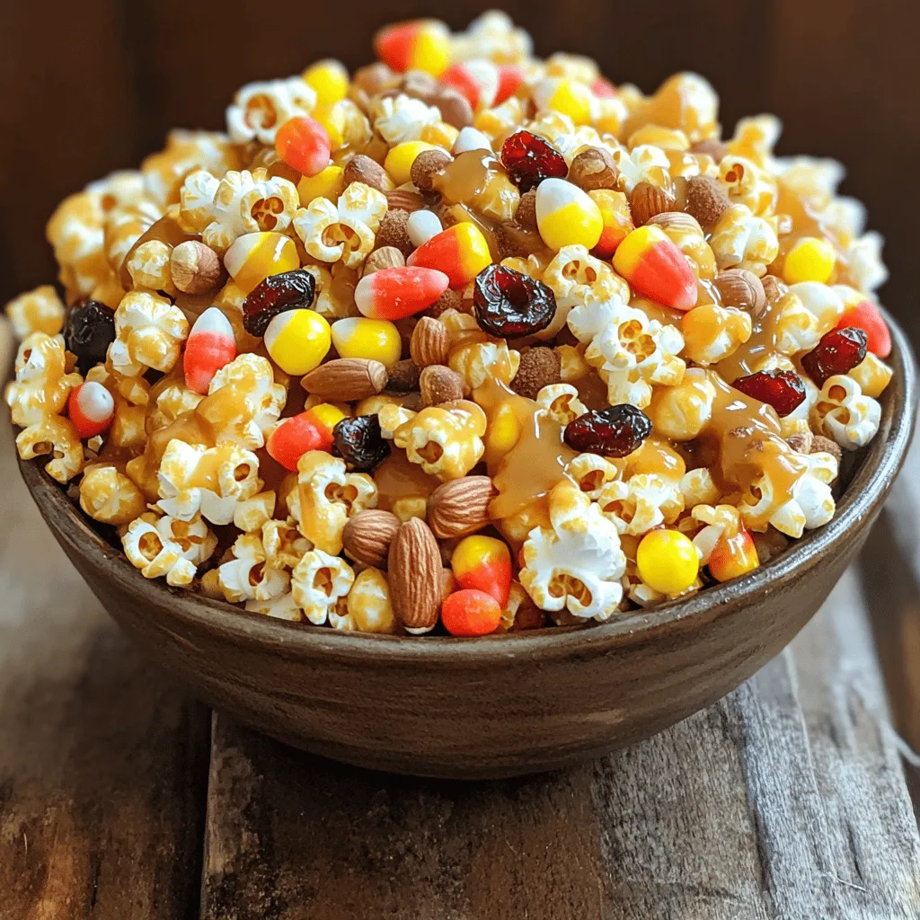 Fall Harvest Caramel Corn Mix Tasty Seasonal Snack