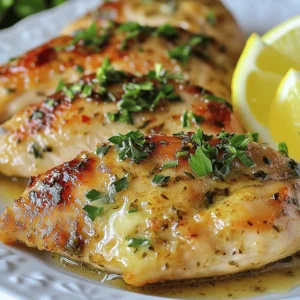 - 4 boneless, skinless chicken breasts - 6 tablespoons unsalted butter, melted - 4 cloves garlic, minced For this dish, I love using fresh chicken breasts. They cook evenly and stay juicy. The butter adds richness, while the garlic brings a lovely aroma and flavor. - 1 teaspoon dried thyme - 1 teaspoon dried rosemary - 1 teaspoon paprika - Salt and pepper to taste These herbs and spices are key. Thyme and rosemary give a warm, earthy taste. Paprika adds a hint of color and smokiness. Salt and pepper enhance all the flavors. - Fresh parsley, chopped (for garnish) - Lemon wedges (for serving) Garnishing with parsley gives a fresh look. Lemon wedges add a bright touch when served. A squeeze of lemon juice over the chicken makes it even tastier. This recipe creates a simple dinner delight that is sure to impress. For the full recipe, feel free to check out the complete details. - Preheat the oven to 400°F (200°C). - In a mixing bowl, combine melted butter, minced garlic, dried thyme, dried rosemary, paprika, salt, and pepper. Stir until everything mixes well. - Take the chicken breasts and place them in a baking dish. - Pour the garlic butter mixture over the chicken. Make sure each piece is well coated. - Bake in the preheated oven for 25 to 30 minutes. Check that the internal temperature reaches 165°F (75°C). - Once cooked, remove the chicken from the oven. Let it rest for about 5 minutes. - Garnish with freshly chopped parsley. Serve with lemon wedges on the side. You can drizzle the lemon over the chicken for extra flavor. This simple method makes a delicious meal that feels gourmet. For the full recipe, check out [Full Recipe]. To get the best garlic butter baked chicken, start with chicken breasts that are even in thickness. This helps them cook evenly. A meat thermometer is your best friend here. It tells you when the chicken hits 165°F (75°C), which means it’s safe to eat. Want to take the flavor up a notch? Add a splash of lemon juice to the garlic butter mixture. This gives the chicken a bright and zesty kick. You can also marinate the chicken for a few hours. This adds depth and makes it extra tasty. Use a sturdy baking dish for best results. This helps the chicken cook evenly. Lining your dish with parchment paper makes cleanup a breeze. No one likes scrubbing dishes after a long day! For the full recipe, check out the detailed instructions above. {{image_2}} You can easily change some ingredients. For a juicier option, substitute chicken thighs for the breasts. Chicken thighs have more fat, which keeps them moist and tasty. You can also try different herbs. Use oregano or basil to give your dish a unique twist. These herbs add fresh flavors that can brighten the meal. Grilling is another fun way to prepare this dish. It adds a smoky flavor that many enjoy. If you have an air fryer, you can use that too. Air frying the chicken gives you a quicker and crispier result. Just make sure to adjust the cooking time to keep it juicy. When it’s time to serve, think about your sides. This chicken goes great over rice or pasta. You can also serve it with a fresh salad for a complete meal. Another nice touch is to pair it with roasted vegetables. They add nutrition and color to your plate. For full details, check the [Full Recipe]. Store any leftover garlic butter baked chicken breast in an airtight container. This keeps it fresh and tasty. Enjoy it within 3 to 4 days for the best flavor and texture. You can freeze cooked chicken for easy meals later. Divide it into portioned bags. This makes it easy to grab and go. When you're ready to eat, thaw it in the refrigerator overnight. To reheat, use the oven. This method keeps the chicken juicy and delicious. If you use a microwave, add a bit of water. This helps prevent the chicken from drying out. Bake chicken breasts for 25-30 minutes at 400°F (200°C). This time gives juicy, tender meat. Always check the internal temperature. It should reach 165°F (75°C) to be safe to eat. If your chicken is thicker, it may need extra time. Use a meat thermometer for best results. Yes, you can use frozen chicken breasts. However, adjust your cooking time. Bake them for about 40-50 minutes at 400°F (200°C). Check the internal temperature to ensure it reaches 165°F (75°C). If possible, thaw them in the fridge overnight for even cooking. Many sides pair nicely with garlic butter baked chicken. Here are some tasty suggestions: - Steamed broccoli - Garlic mashed potatoes - Roasted carrots - Fresh green salad - Quinoa or rice with herbs These sides add color, flavor, and nutrition to your meal. Enjoy mixing and matching! For a full recipe of garlic butter baked chicken breast, refer to the earlier section. This recipe for garlic butter baked chicken is straightforward and tasty. We covered the main ingredients, step-by-step instructions, and tips for success. You can also try fun variations or storage methods to enjoy leftovers. Remember, using fresh herbs and proper cooking times makes a big difference. With simple tweaks, you can create a delicious meal every time. Enjoy making this dish and impressing your family or friends!