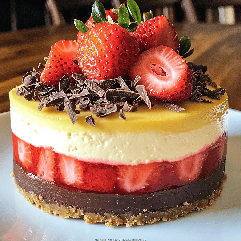 Double Decker Neapolitan Cheesecake Delightful Recipe