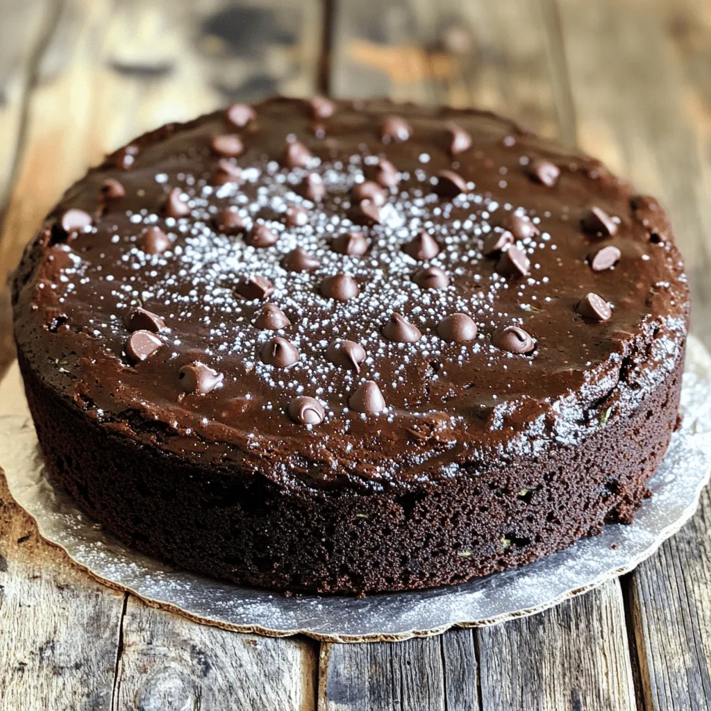 Chocolate Zucchini Cake with a Cake Mix Simple Recipe