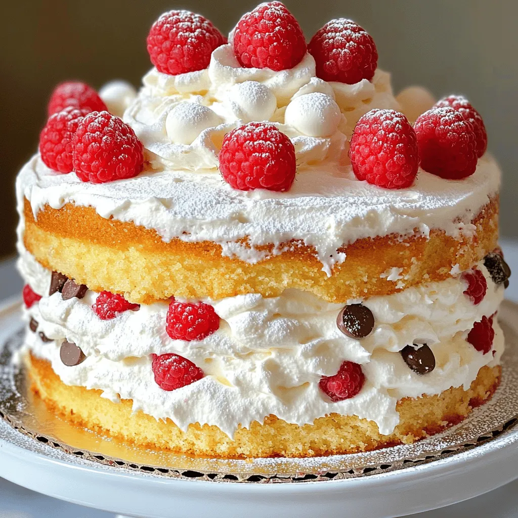 Fluffy White Chocolate Raspberry Cake Easy Delight