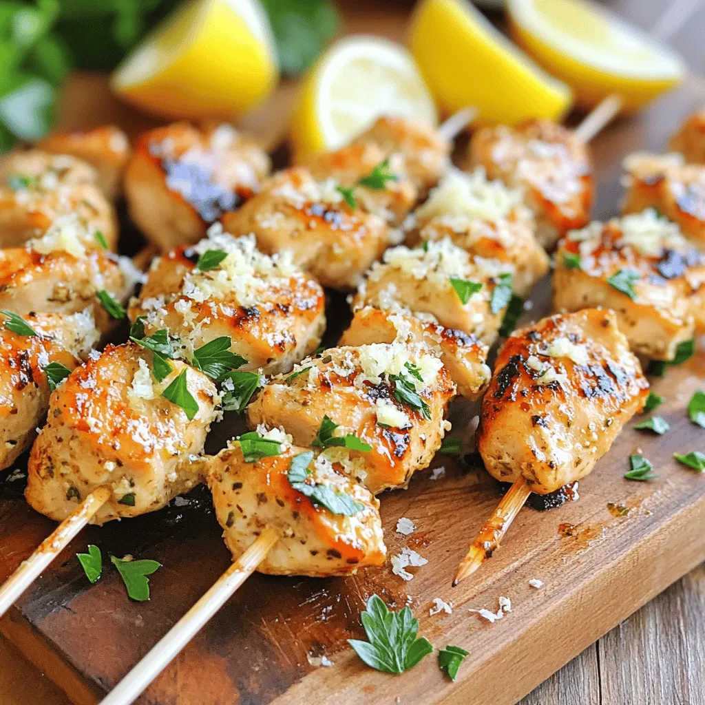 Garlic Parmesan Chicken Skewers Simple and Tasty Meal