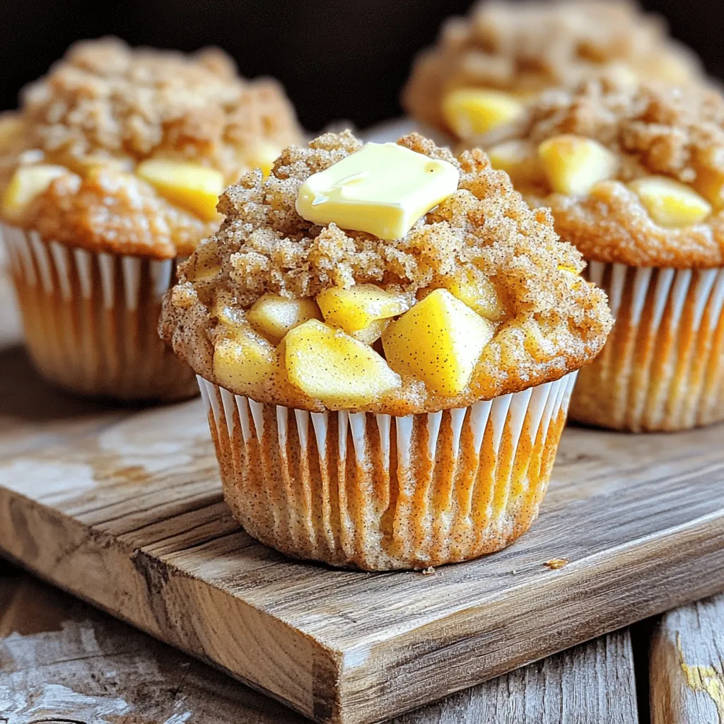 Apple Muffins with Crumb Topping Tasty and Easy Recipe