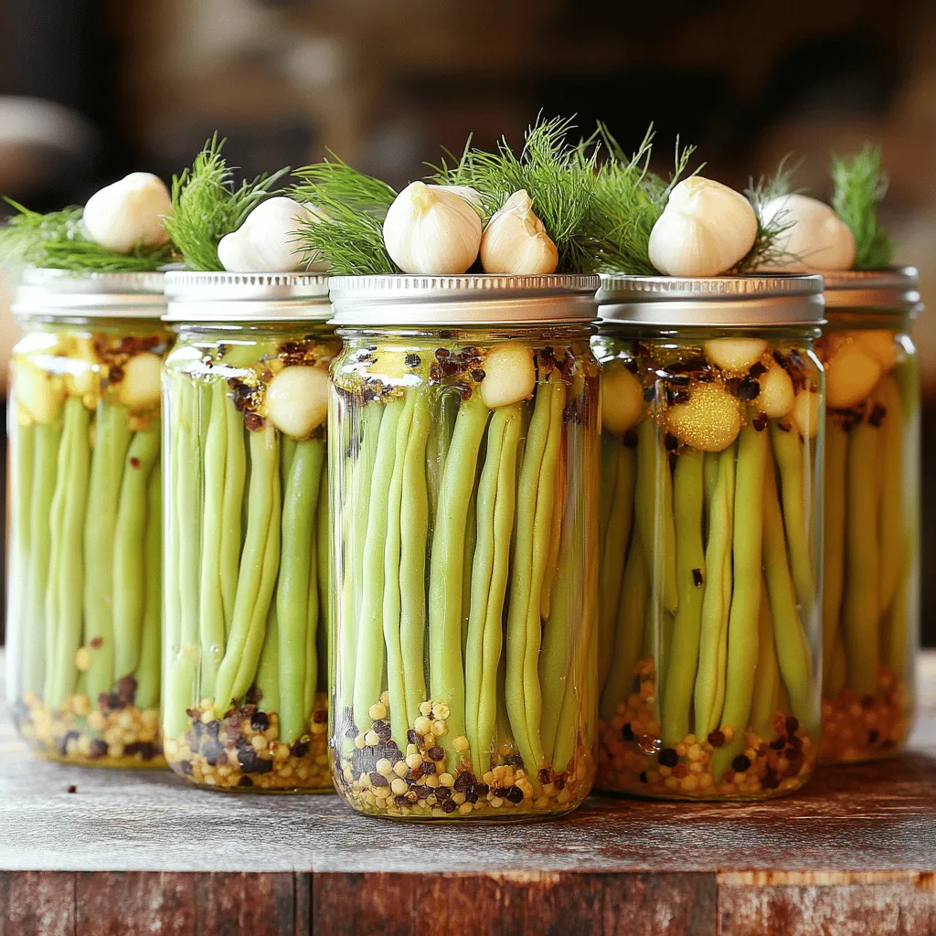 Grandma’s Crispy Garlic Dilly Beans Flavorful Snack
