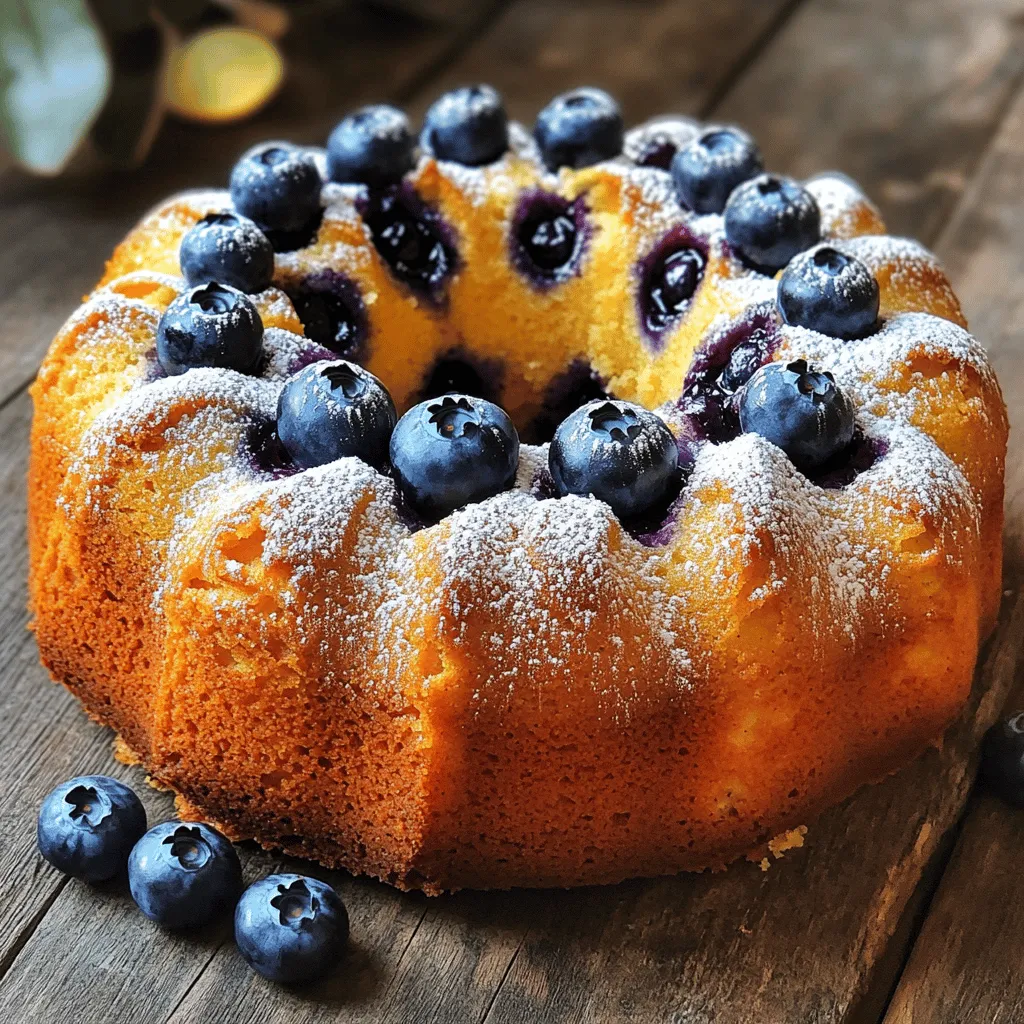 Rich Buttery Blueberry Breakfast Cake Recipe Delight