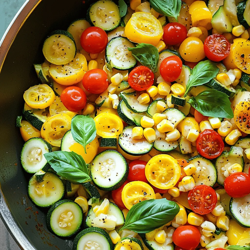 Savory Summer Veggies Skillet Fresh and Flavorful Meal