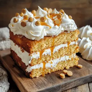 To make the Harry Potter Butterbeer Cake, you will need: - 2 cups all-purpose flour - 1 ½ cups granulated sugar - 1 tablespoon baking powder - ½ teaspoon salt - 1 cup buttermilk - ½ cup unsalted butter, melted - 3 large eggs - 2 teaspoons vanilla extract - 1 teaspoon butterscotch extract - 1 cup butterscotch chips - 1 cup heavy cream - ¼ cup powdered sugar - 1 teaspoon vanilla extract (for whipped cream topping) - Additional butterscotch sauce for drizzling Choosing fresh ingredients makes your cake taste better. Here are some tips: - Flour: Look for flour that is in a sealed bag. Check the date to ensure it is fresh. - Sugar: Granulated sugar should be free of clumps. Choose a brand you trust. - Buttermilk: Check the expiration date. Fresh buttermilk gives great flavor. - Butter: Select unsalted butter. It should be firm and cool to the touch. - Eggs: Choose eggs that feel heavy for their size. Check for cracks. - Extracts: Buy good quality vanilla and butterscotch extracts for best results. - Butterscotch Chips: Ensure the bag is not open. Check the date for freshness. If you can’t find certain ingredients, here are some swaps: - All-purpose flour: Use cake flour for a lighter cake texture. - Buttermilk: Make your own by mixing milk with vinegar or lemon juice. - Unsalted butter: Use salted butter but reduce the salt in the recipe. - Eggs: Use flaxseed meal mixed with water as a vegan substitute. - Butterscotch chips: Try chocolate chips for a different flavor. Using these tips and substitutions, you can create a delightful Butterbeer Cake that captures the magic of the wizarding world. For the full recipe, refer to the provided instructions. Start by preheating your oven to 350°F (175°C). Prepare two 9-inch round cake pans by greasing and flouring them. This step helps the cake come out easily. In a large bowl, mix the dry ingredients: flour, sugar, baking powder, and salt. Whisk them together well. In a separate bowl, combine the wet ingredients: buttermilk, melted butter, eggs, vanilla extract, and butterscotch extract. Mix until smooth. Be gentle when mixing the wet and dry ingredients. Over-mixing can make the cake tough. Once combined, fold in the butterscotch chips carefully. This keeps them intact in the batter. Pour the batter evenly into the prepared pans. Bake for 25-30 minutes. Check if they are done by inserting a toothpick. It should come out clean. Let the cakes cool for 10 minutes in the pans before moving them to a wire rack. When the cakes are cool, it’s time to assemble. Place one cake layer on a serving plate. Spread whipped cream on top. This adds a nice touch of sweetness. Then, place the second layer on top. Spread more whipped cream on the top layer and drizzle with butterscotch sauce. For extra flair, add butterscotch chips as a garnish. Enjoy this magical treat with friends or family. Check out the Full Recipe for more details on making this delightful cake! To ensure your Harry Potter Butterbeer Cake is moist, start with fresh buttermilk. Buttermilk adds creaminess and keeps the cake tender. Mix your wet and dry ingredients gently. Over-mixing can lead to a dry cake. Also, bake the cake just until a toothpick comes out clean. If you bake too long, the cake will dry out. Serve this cake with a big dollop of whipped cream. A drizzle of butterscotch sauce on top makes it even better. For a fun twist, pair it with a hot cup of cocoa or a glass of cold milk. You can also add extra butterscotch chips on the sides for a delicious crunch. One common mistake is not measuring your ingredients correctly. Use a kitchen scale for accuracy. Another mistake is skipping the cooling step. Let the cakes cool completely before frosting. Cutting into a warm cake will make it messy. Lastly, don't rush the baking time. Always check with a toothpick for doneness. These tips will help you create a perfect Butterbeer Cake every time. For a detailed guide, check the Full Recipe. {{image_2}} You can make this cake gluten-free! Use a gluten-free all-purpose flour blend. Replace the regular flour with this blend in a 1:1 ratio. This swap keeps the texture and taste close to the original. Always check that your baking powder is gluten-free too. While whipped cream is a great topping, you can try others. Cream cheese frosting adds a tangy twist. Just mix cream cheese, butter, and powdered sugar until smooth. You can also use a butterscotch frosting. Combine butter, powdered sugar, and butterscotch sauce for a rich flavor. Want to enhance your Butterbeer cake? Add spices like cinnamon or nutmeg to the batter. A splash of rum flavoring can also deepen the taste. You could even layer in caramel or chocolate ganache between the cake layers. For a fun twist, sprinkle in some toffee bits. Each variation makes the cake more magical! To keep your Harry Potter Butterbeer Cake fresh, store it in an airtight container. This will lock in moisture and keep the cake soft. If you don’t have a container, wrap the cake tightly in plastic wrap. Place it in a cool, dry spot away from sunlight. Avoid storing it in the fridge, as cold air can dry out your cake. Freezing leftovers is a great way to save your delicious cake for later. First, let the cake cool completely. Then, slice the cake into individual pieces. Wrap each piece in plastic wrap. After that, place the wrapped pieces in a freezer-safe bag. Freeze for up to three months. When you’re ready to enjoy, thaw the cake in the fridge overnight. Your Butterbeer Cake will stay fresh for about 3 to 4 days at room temperature. If stored properly in the fridge, it can last about a week. Check for signs of spoilage before eating. If you see mold or if the cake smells off, it’s best to throw it away. Always trust your senses when it comes to food safety. For more details, refer to the Full Recipe. Butterbeer is a magical drink from the Harry Potter books. It tastes sweet and creamy, with hints of butterscotch and vanilla. Fans of the series love it for its warm and cozy feel. You can enjoy Butterbeer hot or cold, and it has become a popular treat at Harry Potter-themed events. Yes, you can make this cake ahead of time! I often bake the layers a day before. Just store them in an airtight container. When you're ready to serve, whip up the cream and assemble the cake. This gives the flavors time to blend and makes it even tastier! You can find butterscotch extract at most grocery stores. Look in the baking aisle, near vanilla and other extracts. If you can't find it, check online. Many stores offer it, and you can even find it at specialty baking shops. It adds a great flavor to your cake! The full recipe can help you create this delightful treat with ease. In this post, we explored the key ingredients for your cake, focusing on freshness and substitutions. We walked through step-by-step instructions, from preparation to assembling, while sharing tips for moisture and serving. Variations like gluten-free options and frosting ideas can elevate your cake. We also discussed how to store it properly and answered common questions. Baking can be simple and fun. With practice, your cake will impress everyone. Keep experimenting and enjoy every bite!