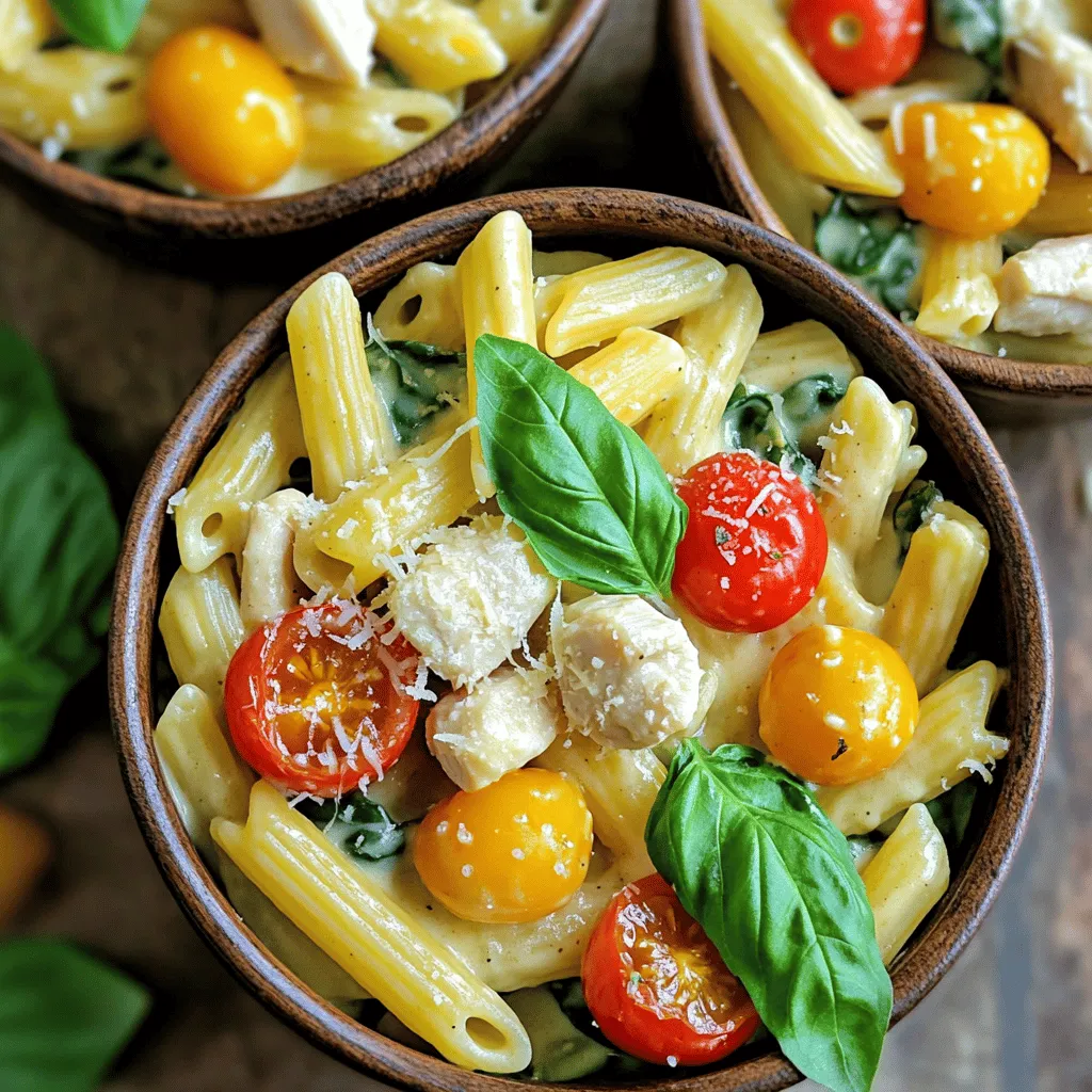 One-Pot Creamy Tuscan Chicken Pasta Delight