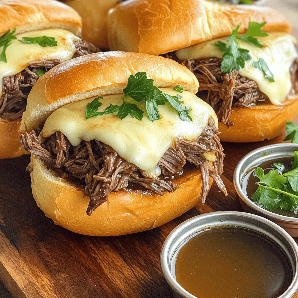 Crockpot French Dip Hearty and Flavorful Sandwich