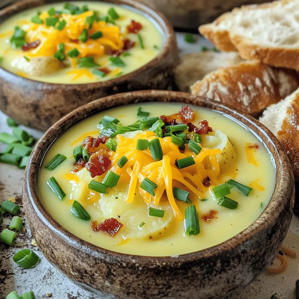 Easy Baked Potato Soup Creamy and Comforting Dish