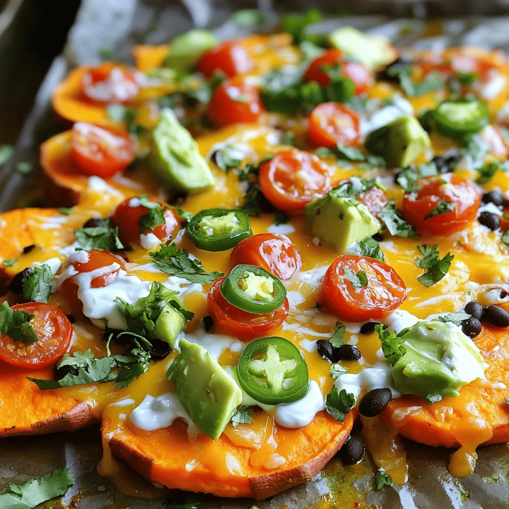 Loaded Sweet Potato Nachos Flavorful and Filling Snack