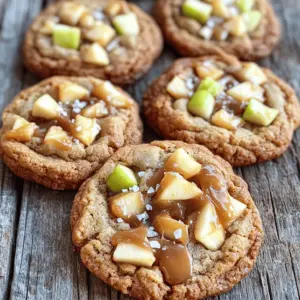 - 1 cup unsalted butter, softened - 1 cup brown sugar - 1/2 cup granulated sugar - 2 large eggs - 1 teaspoon vanilla extract - 3 cups all-purpose flour - 1 teaspoon baking soda - 1 teaspoon cinnamon - 1/2 teaspoon salt - 1 1/2 cups diced crisp apples (such as Granny Smith or Fuji) - 1 cup caramel bits or chopped caramel candies - Sea salt flakes for topping These ingredients come together to create a cookie that is both gooey and crisp. The butter adds richness, while the brown and granulated sugars bring sweetness. Eggs and vanilla extract enhance the flavor and texture. The all-purpose flour and baking soda provide structure. Diced apples give a fresh crunch, while caramel bits add a delightful gooeyness. For an extra touch, sea salt flakes can elevate the flavor. This recipe, found in the Full Recipe, balances these elements perfectly, making every bite a treat! First, preheat your oven to 350°F (175°C). This step helps the cookies bake evenly. Next, line your baking sheets with parchment paper. This will keep the cookies from sticking and make cleanup easy. In a large bowl, cream together 1 cup of softened butter, 1 cup of brown sugar, and 1/2 cup of granulated sugar. Mix until it’s smooth and fluffy, which should take about 3 minutes. Now, add in 2 large eggs, one at a time. Then, pour in 1 teaspoon of vanilla extract. Mix until everything is well combined. In a separate bowl, whisk together 3 cups of all-purpose flour, 1 teaspoon of baking soda, 1 teaspoon of cinnamon, and 1/2 teaspoon of salt. This mix gives the cookies structure and flavor. Gradually add the dry mix to your wet ingredients. Stir until just combined; don’t overmix, as this can make the cookies tough. Now, carefully fold in 1 1/2 cups of diced crisp apples and 1 cup of caramel bits. Make sure they are evenly spread throughout the dough. Using a cookie scoop or a tablespoon, drop rounded balls of dough onto the prepared baking sheets. Leave space between each cookie to allow them to spread. Bake your cookies in the oven for 10-12 minutes. The edges should be golden, while the centers remain soft. Once the cookies are out of the oven, sprinkle a light pinch of sea salt flakes on top while they are still warm. This adds a nice touch of flavor. Let the cookies cool on the baking sheets for 5 minutes. Then, transfer them to a wire rack to cool completely. Enjoy your gooey caramel and crisp apple cookies! For the full recipe, refer to the earlier section. When making gooey caramel and crisp apple cookies, start with the right creaming technique. Cream your softened butter and sugars together until they become light and fluffy. This step adds air to the dough. Mix for about three minutes. Avoid over-mixing once you add the dry ingredients. Over-mixing can make cookies tough, which is not what you want. Just mix until you see no flour. Apples play a big part in this recipe. I recommend using Granny Smith or Fuji apples. These varieties give a nice crispness. They also balance the sweetness of the caramel. The right apple should have a firm texture and a tart flavor. This helps create a great contrast in your cookie. When it comes to caramel, you have options. You can use caramel bits or chopped candies. I prefer caramel bits for their ease and consistency. They melt smoothly and mix well into the dough. For a gooey texture, melt them gently. You can use a microwave or a double boiler. Just make sure they don’t burn. The goal is to blend them into your dough for that rich, gooey surprise in every bite. For the full recipe, check out the section above on ingredients and instructions. {{image_2}} You can easily adjust this recipe for different diets. For a gluten-free option, swap the all-purpose flour with a gluten-free blend. Make sure the blend has a good structure to hold the cookies together. If you want a vegan version, replace eggs with flax eggs. Use 1 tablespoon of ground flaxseed mixed with 3 tablespoons of water for each egg. Also, use plant-based butter instead of regular butter. To make the cookies even more exciting, consider adding nuts or chocolate chips. Chopped walnuts or pecans add a nice crunch. If you love chocolate, mix in semi-sweet or dark chocolate chips for a rich flavor. You can also play with spices. Adding a pinch of nutmeg will give your cookies warmth and depth. Try mixing cinnamon and nutmeg for a cozy taste. These cookies can change with the seasons. In fall, you can add pumpkin puree for a festive twist. Just reduce the butter by 1/4 cup when you add pumpkin. You can also swap the apples for pears in spring or summer. Pears will add a different sweetness and softness to each bite. For the full recipe, check out the details above. To keep your gooey caramel and crisp apple cookies fresh, store them in an airtight container. This helps prevent them from drying out. I recommend placing a piece of parchment paper between layers of cookies. This keeps them soft and prevents sticking. You can freeze the cookie dough if you want to save some for later. To do this, scoop the dough onto a baking sheet and freeze until solid. Once frozen, transfer the dough balls to a freezer bag. When you're ready to bake, you can thaw the dough in the fridge overnight. Bake straight from frozen; just add a couple of extra minutes to the baking time. These cookies stay fresh for about a week at room temperature. If you store them in the fridge, they may last up to two weeks. Signs of spoilage include a dry texture or an off smell. If you notice these signs, it's best to discard them. Enjoy them while they're fresh for the best taste! Yes, you can! Some great fruit options are pears, peaches, or even berries. These fruits add a nice twist. Just make sure to chop them into small pieces. This way, they mix well in the dough. Each fruit brings a unique flavor. Experiment to find your favorite! To get that chewy texture, use more brown sugar than white sugar. Brown sugar has more moisture. You can also add an extra egg yolk. This adds fat and helps keep cookies soft. Do not bake them too long. Pull them out while they are still soft in the middle. They will firm up as they cool. These cookies pair well with many treats! Try serving them warm with vanilla ice cream. A glass of cold milk is always a classic choice. If you want a drink, hot apple cider works great too. You can also sprinkle some nuts on top for extra crunch. Enjoy your gooey caramel and crisp apple cookies with your favorite sides! For the full recipe, see above. This guide covered all you need to bake delicious apple caramel cookies. We discussed key ingredients like butter, sugars, and apples. I shared step-by-step instructions to ensure your cookies come out perfect. You learned tips for mixing and the best apples to use. Variations allowed you to customize recipes for dietary needs and seasonal flavors. Now, get ready to enjoy tasty cookies that friends and family will love!