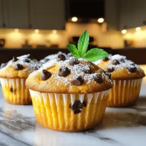 - 1 cup pure pumpkin puree - 1/2 cup brown sugar - 1/4 cup granulated sugar - 1/4 cup vegetable oil - 2 large eggs - 1 teaspoon vanilla extract - 1 1/2 cups all-purpose flour - 1 teaspoon baking powder - 1/2 teaspoon baking soda - 1 teaspoon ground cinnamon - 1/2 teaspoon ground nutmeg - 1/4 teaspoon ground ginger - 1/4 teaspoon salt - 1 cup semi-sweet chocolate chips Pumpkin chocolate chip muffins need simple, fresh ingredients. Each one plays an important role. - Pumpkin puree gives moisture and a soft texture. It also lends a warm, sweet taste. - Brown sugar adds richness, while granulated sugar brings sweetness. Together, they create a perfect balance. - Vegetable oil keeps the muffins moist. It helps them rise and stay fluffy. - Eggs bind the mix, adding air for a lighter muffin. - Vanilla extract adds a lovely flavor that pairs well with pumpkin. - All-purpose flour forms the base. It provides structure and helps the muffins hold together. - Baking powder and baking soda help the muffins rise and become light. - Spices like cinnamon, nutmeg, and ginger give warm, cozy notes. They make every bite feel special. - Salt enhances the flavors. Just a pinch makes the sweet taste pop. - Chocolate chips bring joy. They melt slightly and create little pockets of delight in each muffin. - Pumpkin puree alternatives: You can use sweet potato puree or applesauce if needed. - Sugar substitutes: Honey or maple syrup can work, but adjust the wet ingredients. - Vegetable oil options: You can use melted coconut oil or applesauce for a lighter option. These swaps help you customize your muffins while keeping them tasty and fun! 1. Preheating the oven: First, set your oven to 350°F (175°C). This temperature is perfect for baking muffins and helps them rise nicely. 2. Preparing the muffin tin: Line a muffin tin with paper liners or spray it with non-stick spray. This step makes it easy to remove the muffins later. 1. Combining wet ingredients: In a large bowl, mix 1 cup of pure pumpkin puree, 1/2 cup of brown sugar, 1/4 cup of granulated sugar, 1/4 cup of vegetable oil, 2 large eggs, and 1 teaspoon of vanilla extract. Whisk until smooth. 2. Whisking dry ingredients: In another bowl, whisk together 1 1/2 cups of all-purpose flour, 1 teaspoon of baking powder, 1/2 teaspoon of baking soda, 1 teaspoon of ground cinnamon, 1/2 teaspoon of ground nutmeg, 1/4 teaspoon of ground ginger, and 1/4 teaspoon of salt. Make sure everything is mixed well. 3. Mixing the batter: Gradually add the dry mix to the wet mix. Stir gently until just combined. Be careful not to overmix, as this can make the muffins tough. Next, fold in 1 cup of semi-sweet chocolate chips evenly throughout the batter. 1. Filling the muffin cups: Pour the batter into the prepared muffin tin. Fill each cup about 3/4 full. This gives them room to rise without overflowing. 2. Baking time and temperature: Place the muffin tin in the oven. Bake for 18-20 minutes. 3. Checking for doneness: To check if they are done, insert a toothpick into the center of a muffin. If it comes out clean, the muffins are ready. If it has batter on it, bake for a few more minutes. - Avoiding overmixing: Mix the wet and dry ingredients gently. Overmixing makes the muffins tough. Aim for a few lumps in the batter. - Perfecting the muffin texture: Use room-temperature eggs and pumpkin puree. This helps create a lighter, fluffier muffin. - Serving suggestions: Serve your muffins warm. They taste best fresh from the oven. Pair them with coffee or tea for a cozy vibe. - Garnishing ideas: Dust the muffins with powdered sugar. Add a sprig of mint on top for a nice touch. - Altitude and humidity considerations: If you live at high altitude, reduce sugar by 1 tablespoon. This helps the muffins rise better. In humid weather, add an extra tablespoon of flour. - Oven calibration tips: Every oven is different. Use an oven thermometer to check your temperature. Adjust baking time if the muffins are browning too fast or slow. {{image_2}} You can easily boost the flavor of your muffins. Here are some ideas: - Add spices: Try cloves or allspice for a warm, cozy taste. - Incorporate nuts: Chopped walnuts or pecans add a nice crunch. - Mix in dried fruits: Raisins or cranberries can bring extra sweetness. Need to adjust for special diets? Here are some simple swaps: - Gluten-free options: Use a gluten-free flour blend to keep it light. - Vegan substitutions: Swap eggs for flaxseed meal or unsweetened applesauce. Make these muffins fit any season with these twists: - Holiday spice version: Add nutmeg or cardamom for festive flair. - Different chocolate types: Use dark chocolate or white chocolate chips for a twist. To keep your pumpkin chocolate chip muffins fresh, store them in an airtight container. This helps retain moisture and keeps them soft. Place a paper towel inside the container to absorb any extra moisture. You can layer muffins between sheets of paper towels. This method prevents them from getting soggy. I recommend using plastic or glass containers with tight lids. These materials keep air out and maintain freshness. If you want to keep muffins for a few days, store them at room temperature. To freeze muffins, wait until they cool completely. This helps prevent ice crystals from forming inside. Wrap each muffin in plastic wrap. Then, place them in a freezer bag. Be sure to label the bag with the date. You can freeze muffins for up to three months. When you're ready to enjoy a muffin, take one out and let it thaw. You can leave it at room temperature for about an hour. For a quicker option, use the microwave. Heat it for about 15 to 20 seconds. This will warm it up nicely. At room temperature, these muffins last for about 3 to 5 days. You can enjoy them fresh and tasty during this time. Look for signs of spoilage like mold or an off smell. If your muffins feel dry or hard, they may not be good anymore. Always trust your senses; if something seems off, it’s best to not eat it. Can I use canned pumpkin instead of fresh? Yes, you can use canned pumpkin. It saves time and is just as tasty. Look for pure pumpkin puree, not pumpkin pie filling. This keeps your muffins rich and flavorful. How do I know when my muffins are done baking? You can check with a toothpick. Insert it into the center of a muffin. If it comes out clean or with a few crumbs, your muffins are done. They should also be golden on top. Can I make mini muffins with this recipe? Absolutely! Just fill the mini muffin cups about halfway. Bake for about 10 to 12 minutes. Keep an eye on them, as they will cook faster than regular muffins. Why are my muffins dense? Dense muffins often come from overmixing the batter. Mix just until the dry ingredients are combined. Also, check your baking powder for freshness. Old baking powder won't rise well. What to do if my muffins overflow? If your muffins overflow, they may be too full. Fill the muffin cups only three-quarters full next time. If they overflow during baking, let them cool before removing from the pan. Nutritional information per muffin Each muffin is about 165 calories. They contain 4 grams of protein and 24 grams of carbs. Enjoy the fiber from pumpkin, too! Allergen alerts for ingredients These muffins contain eggs and gluten. They also have chocolate, which may not be safe for everyone. Be cautious if you have allergies. This blog post covered a delicious pumpkin muffin recipe. We examined each ingredient and offered easy swaps. You learned step-by-step instructions for perfect muffins and helpful tips for baking success. We also explored fun variations to try. Finally, we discussed the best ways to store your muffins. Baking can be fun and rewarding. I hope you feel inspired to make these pumpkin muffins now!