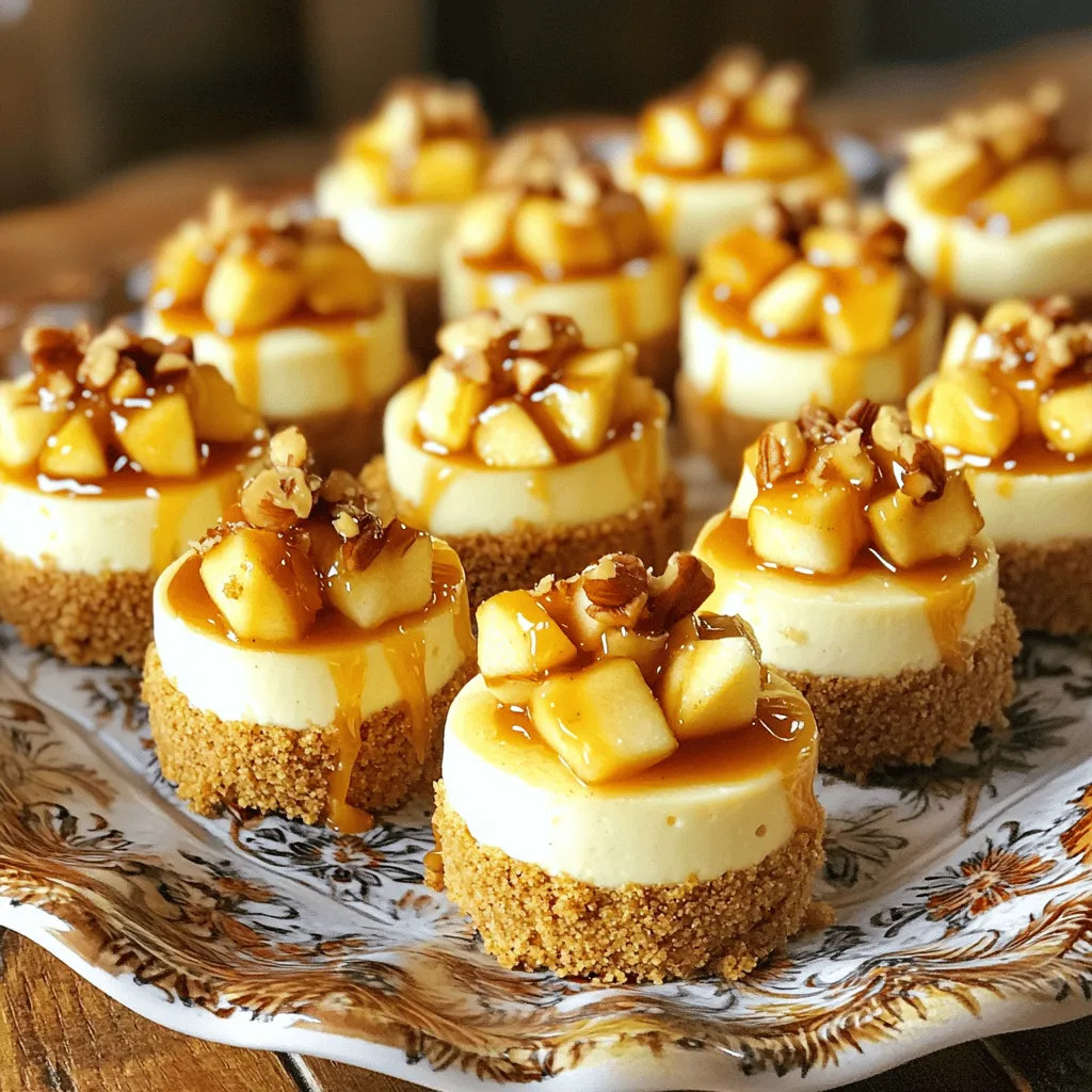 Mini Caramel Apple Cheesecake Bites Delightful and Easy