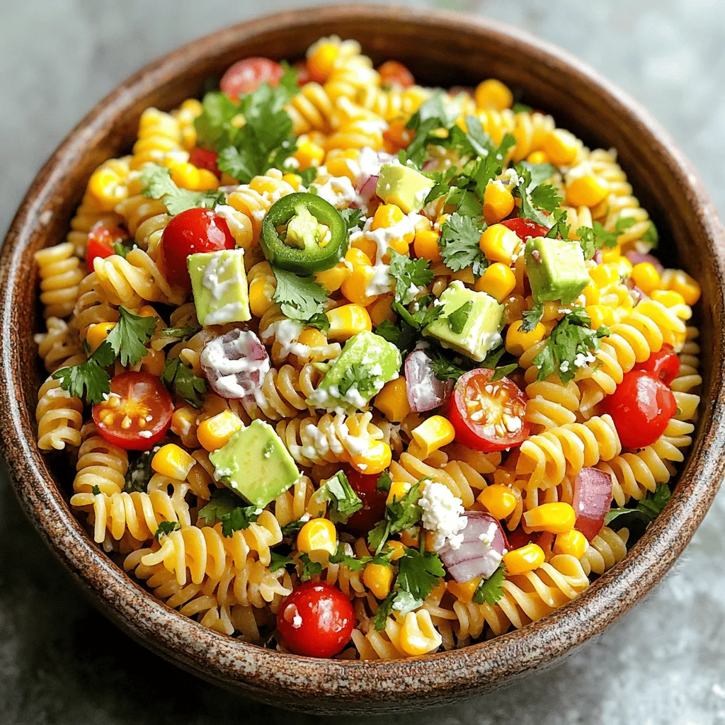 Mexican Street Corn Pasta Salad Flavorful and Fresh Dish