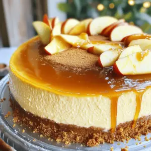 Here’s what you need to make this tasty apple butter cheesecake. Gather these items before you start cooking: - 1 ½ cups graham cracker crumbs - ½ cup unsalted butter, melted - 1 cup cream cheese, softened - ½ cup granulated sugar - ½ cup apple butter - 2 large eggs - 1 teaspoon vanilla extract - ½ teaspoon ground cinnamon - ¼ teaspoon nutmeg - 1 cup sour cream - 2 tablespoons brown sugar - Optional garnishes: caramel sauce, fresh apple slices These ingredients work together to create a creamy and flavorful cheesecake. The graham cracker crumbs make a great crust. The apple butter adds a rich, spiced flavor. Cream cheese gives it a smooth texture. Make sure your cream cheese is soft. It mixes better and makes the cheesecake creamy. Use fresh eggs for the best rise and texture. If you want, you can add caramel sauce and apple slices on top. This makes it look festive and tasty. You can find the full recipe for step-by-step instructions. - Preheat oven to 350°F (175°C). - In a bowl, mix 1 ½ cups graham cracker crumbs with ½ cup melted butter. - Press this mixture into the bottom of a 9-inch springform pan. - Bake the crust for 10 minutes, then let it cool. - In a large bowl, beat 1 cup cream cheese until smooth. - Gradually add ½ cup sugar and ½ cup apple butter, mixing well. - Add 2 large eggs one at a time, beating after each. - Mix in 1 teaspoon vanilla, ½ teaspoon ground cinnamon, and ¼ teaspoon nutmeg. - Gently fold in 1 cup sour cream until smooth. - Pour the creamy filling over the cooled crust. - Bake for 50-60 minutes. The center should be set but slightly wobbly. - Turn off the oven and leave the cheesecake inside for one hour. - Let it cool completely at room temperature. - Cover and refrigerate for at least 4 hours or overnight. This process takes time, but the effort is worth it. The full recipe will guide you through these steps with ease. Enjoy making this delightful treat! To avoid cracks in your cheesecake, keep a few tips in mind. First, mix your batter gently. Overmixing adds air, which can cause cracks. Second, bake at a lower temperature. This helps the cheesecake set evenly without rising too fast. Lastly, let it cool slowly in the oven. Turn off the heat and leave the door slightly open for an hour after baking. Temperature matters for your ingredients too. Always use room-temperature cream cheese and eggs. Cold ingredients can cause the batter to be lumpy. Also, let your sour cream warm up a bit before mixing it in. This ensures a smooth and creamy texture. When serving your apple butter cheesecake, think about toppings. A drizzle of caramel sauce adds sweetness and a nice look. You can also sprinkle crushed nuts for a crunchy texture. Fresh apple slices make a great garnish and add color. Pair your cheesecake with beverages that complement its flavors. A warm cup of spiced cider works well. For a fun twist, try it with a flat sparkling wine. The bubbles cut through the richness and enhance your dessert experience. You can prepare this cheesecake in advance. Make it the day before your event to save time. Just follow the steps to bake and chill. Once it’s cool, cover it well in the fridge. If you want to freeze it, wrap it tightly in plastic wrap and then foil. This keeps it fresh for up to three months. To thaw, move it to the fridge overnight. This way, the cheesecake stays creamy and delicious when you serve it. {{image_2}} You can easily change the flavor of your cheesecake. Try different fruit butters, like pear or peach. These will give you a sweet twist. You can also experiment with purees, like pumpkin or berry. Adding chocolate or caramel swirls makes it even more fun. Just drop in the swirls before baking. This creates a beautiful marbled effect. Each bite will surprise you with new flavors. If you need gluten-free options, change the crust. Use almond flour or gluten-free cookies for the base. This keeps the taste rich and delicious. For vegan choices, swap the cream cheese. Use cashew cream or silken tofu blended until smooth. Replace the eggs with flax eggs or applesauce. These adjustments keep the dessert tasty for everyone. You won’t lose flavor or texture with these changes! Check out the Full Recipe for more ideas. To keep your Apple Butter Cheesecake fresh, cover it well. Use plastic wrap or a tight lid. Store it in the fridge for up to five days. This keeps the flavors and texture nice. If you have slices, use an airtight container. This will help maintain the creaminess. If you want to keep the cheesecake longer, freezing is a great option. First, let it cool completely. Wrap it tightly in plastic wrap, then in aluminum foil. This helps prevent freezer burn. You can freeze it for up to three months. When you're ready to enjoy it again, take it out of the freezer. Place it in the fridge overnight to thaw. For the best texture, let it sit at room temperature for about an hour before serving. Enjoy the same delicious taste as fresh! You can tell the cheesecake is done when the edges are set, but the center is still slightly jiggly. It will firm up as it cools. I usually bake it for 50 to 60 minutes. Then, I turn off the oven and leave it inside for one hour. This step helps prevent cracks. Yes, you can! If you do not have apple butter, use an equal amount of pureed apples or pumpkin. This change will still give you a tasty dessert. Just add some spices to enhance the flavor. The cheesecake stays fresh in the fridge for about five days. Make sure to cover it with plastic wrap or a lid. This keeps it from drying out and helps it stay tasty. You can replace cream cheese with mascarpone cheese for a richer taste. For a lighter option, use Greek yogurt. Just remember, this may change the texture and flavor a bit. To cut the cheesecake neatly, use a sharp knife. Dip the knife in warm water and wipe it off between cuts. This method keeps the slices smooth and pretty. Enjoy your beautiful cheesecake! For the full recipe, check this out! This blog post covered a delicious apple butter cheesecake recipe. We discussed the key ingredients, step-by-step instructions, and tips for success. I shared variations to suit your taste and dietary needs. Lastly, we went over storage methods to keep your cheesecake fresh. Enjoy making this tasty dessert, and don't hesitate to get creative. It’s a fun way to impress family and friends. With the right techniques, you’ll master this cheesecake in no time.