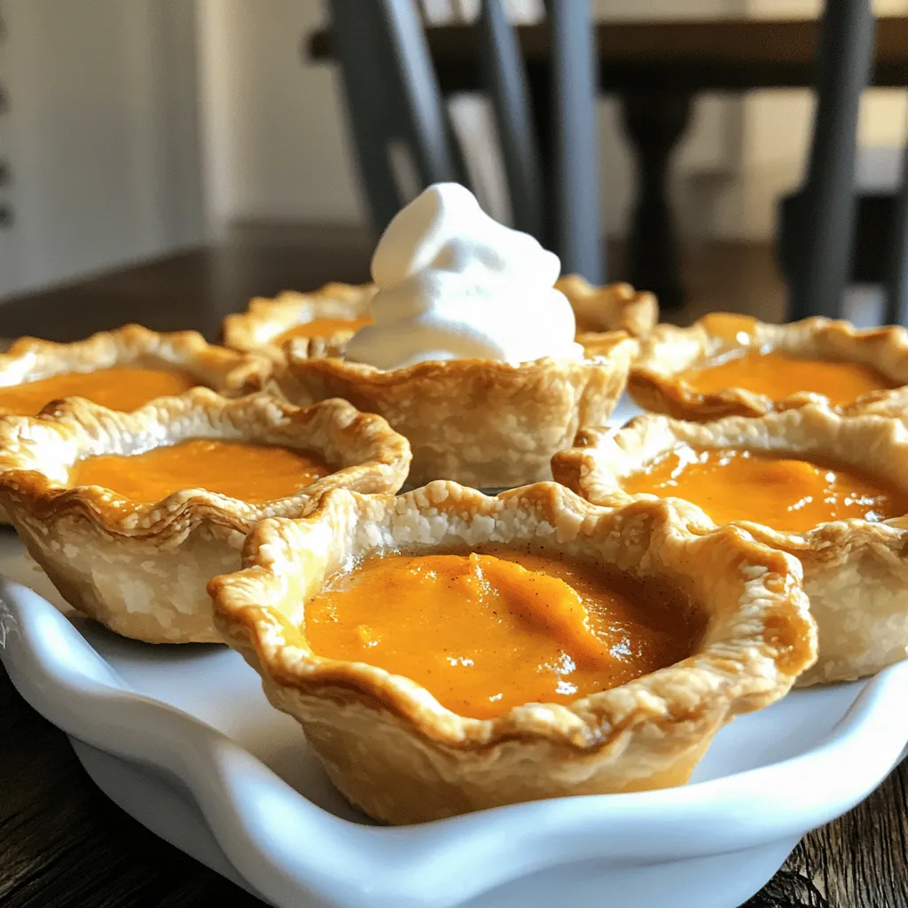 Mini Sweet Potato Pies With Creamy Filling Delight