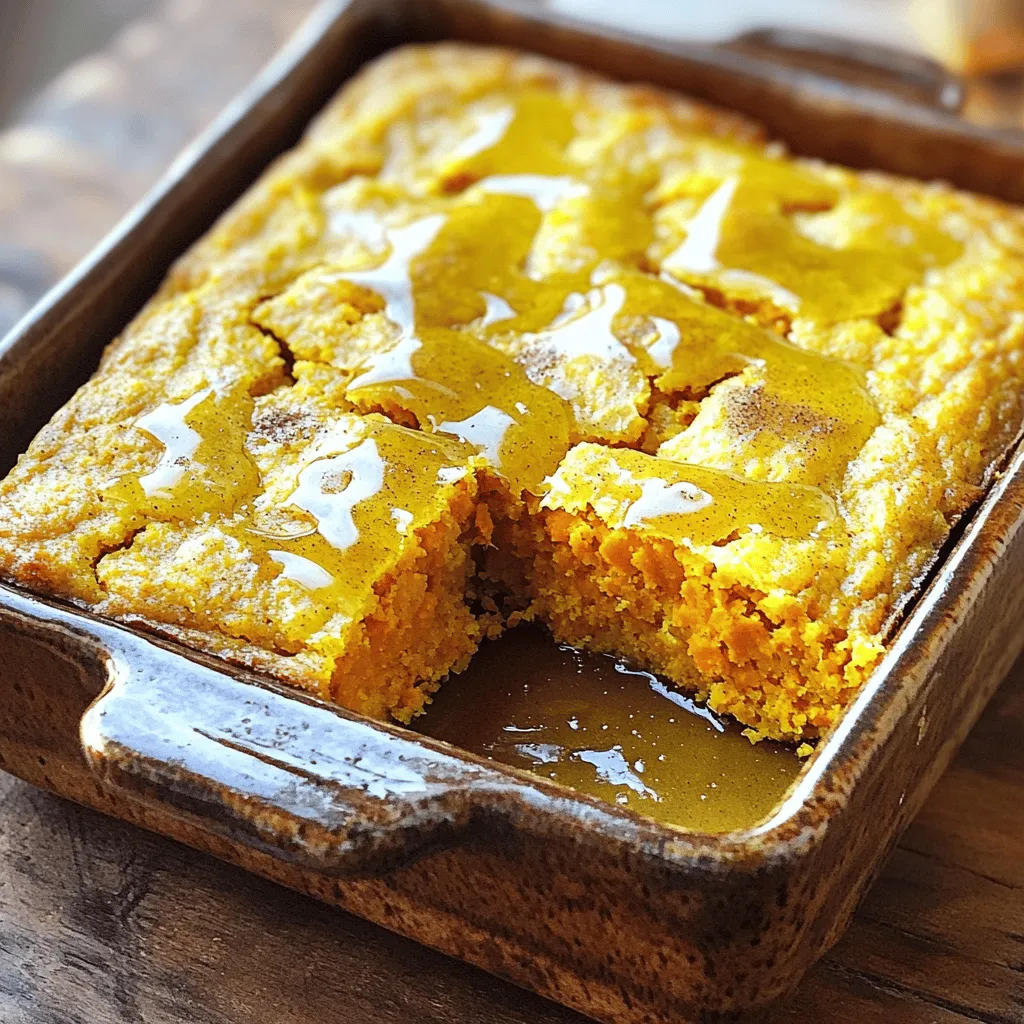 Cinnamon Honey Butter Sweet Potato Cornbread Delight