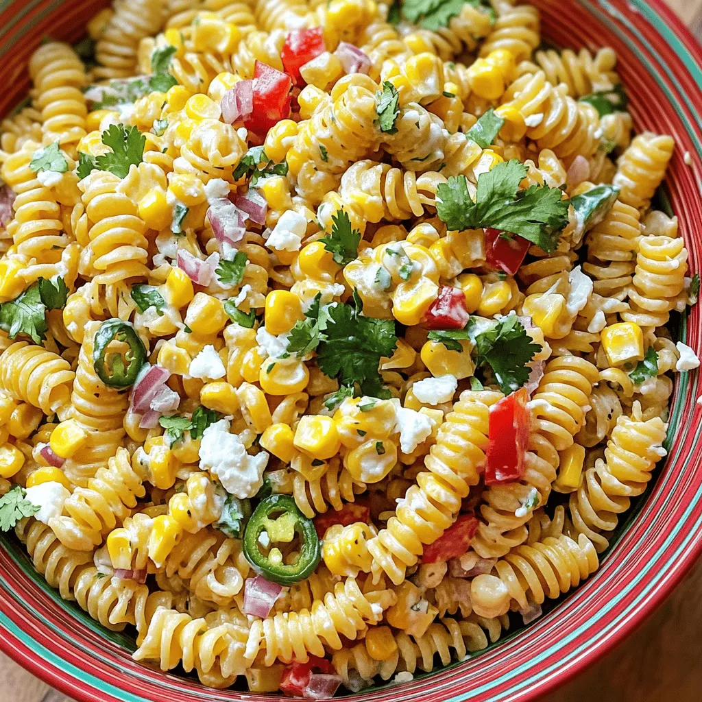 Healthy Street Corn Pasta Salad Fresh Flavorful Dish