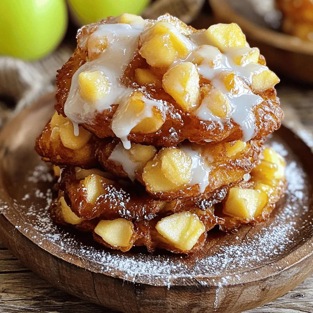 Glazed Baked Apple Fritters Soft and Delicious Treat