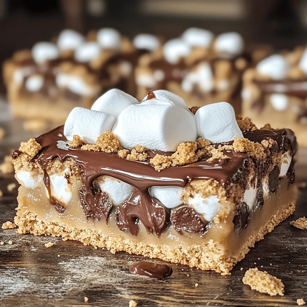 S’more Cookie Bars Irresistible and Chewy Treat