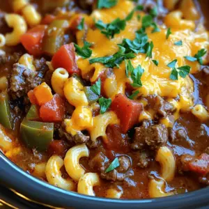To make a tasty goulash, you need some key ingredients. Here’s what you will need: - 1 pound ground beef - 1 medium onion, chopped - 2 cloves garlic, minced - 1 bell pepper, diced (any color) - 1 can (15 oz) diced tomatoes (with juice) - 1 can (15 oz) tomato sauce - 2 cups beef broth - 1 cup elbow macaroni (uncooked) - 2 teaspoons Italian seasoning - 1 teaspoon paprika - Salt and pepper to taste - 1 cup shredded cheddar cheese (for topping) - Fresh parsley, chopped (for garnish) These ingredients create a rich and hearty base for your goulash. The ground beef gives it depth, while the onion and garlic add warmth and flavor. The tomatoes and broth make the dish juicy and savory. You can add extra ingredients to make your goulash even better. Consider these options: - 1 cup corn (fresh or frozen) - 1 can (15 oz) kidney beans or black beans, drained - 1 teaspoon Worcestershire sauce - 1 teaspoon hot sauce for some heat These optional ingredients can boost the taste and texture. Corn adds sweetness, while beans bring protein and fiber. Hot sauce can spice things up, making your meal more exciting. Choosing the right ingredients makes a big difference. Here are some tips: - Ground beef: Look for 80% lean to 20% fat for flavor. - Vegetables: Fresh vegetables will enhance taste. Choose firm and bright bell peppers. - Canned goods: Check for low-sodium options in sauces and broths for healthier meals. - Cheese: Use a good quality cheddar for the best melt and flavor. Quality ingredients lead to a better goulash. Fresh and flavorful items ensure that your meal tastes great. Using the right products helps create a dish you will love. You can find the full recipe for this comforting meal [here](#). Start by heating a skillet over medium heat. Add 1 pound of ground beef, 1 chopped onion, and 2 minced garlic cloves. Cook until the beef is brown and the onion is clear. This takes about 5 to 7 minutes. If there is extra fat, drain it. This step adds flavor and keeps your goulash rich. Next, transfer the beef mix to your crock pot. Add 1 diced bell pepper, 1 can of diced tomatoes (with juice), 1 can of tomato sauce, and 2 cups of beef broth. These ingredients bring moisture and taste. Stir in 1 cup of uncooked elbow macaroni, 2 teaspoons of Italian seasoning, 1 teaspoon of paprika, and salt and pepper to taste. Mix well to coat the pasta with sauce. Cover the crock pot. Cook on low for 6 to 8 hours or on high for 3 to 4 hours. The goulash is ready when the pasta is soft. Once cooked, stir gently. Top with 1 cup of shredded cheddar cheese. Let it sit for 5 to 10 minutes to melt the cheese. Serve in bowls and garnish with fresh parsley for a bright touch. For a full recipe, check out the details above. Enjoy your hearty meal! To get pasta just right in your goulash, use elbow macaroni. It cooks well in the slow cooker. Add the uncooked pasta during the last hour of cooking. This way, it will soak up all the tasty flavors. Stir gently to coat every piece. Overcooking will make it mushy, so watch the time. While the basic recipe is great, you can add more flavor. Try adding a bay leaf for depth. A splash of Worcestershire sauce brings a nice umami taste. You can also throw in a pinch of red pepper flakes for some heat. Fresh herbs like basil or oregano can brighten up the dish. Just remember to balance the flavors and taste as you go. One big mistake is not browning the meat first. This step adds a lot of flavor. Also, don’t skip the broth. It keeps everything moist as it cooks. Avoid adding too much pasta at once, as it can soak up all the liquid. Finally, don’t rush the cooking time. Low and slow gives the best results. For the full recipe, check out the details above. {{image_2}} You can make a tasty vegetarian version of goulash. Start by using plant-based ground meat or lentils. Replace the beef broth with vegetable broth. Add more veggies like zucchini, carrots, or mushrooms for texture. This version still keeps the heartiness of the dish while being meat-free. You will enjoy the rich flavors and colors from the fresh produce. For a gluten-free goulash, switch to gluten-free pasta. Many brands offer elbow macaroni made from rice or corn. Ensure your tomato sauce and broth are gluten-free as well. This way, you can enjoy a warm, comforting meal without the gluten. You will find that it still tastes delicious and filling. If you like heat, try adding chili powder or crushed red pepper flakes. You can also mix in diced jalapeños for a fresh kick. For a unique twist, drizzle some hot sauce over the finished dish. Adjust the spice levels to your taste. This spicy version will make your goulash stand out and keep things exciting. Feel free to explore these variations for your own goulash. Each option keeps the spirit of comfort while adding your personal touch. Check out the Full Recipe for more details. To store leftover goulash, let it cool first. Then, transfer it to an airtight container. Make sure to seal it tightly. You can keep it in the fridge for up to three days. This helps keep the flavors fresh and tasty. When you are ready to eat, reheat the goulash gently. You can use the microwave or a pot on the stove. If using a microwave, add a splash of water. This keeps the dish moist. Heat it until it's warm all the way through. Stir it halfway to ensure even heating. Freezing goulash is easy and a great way to save it for later. To freeze, let it cool completely. Then, pack it into freezer-safe bags or containers. Try to remove as much air as possible. Label it with the date before placing it in the freezer. You can enjoy it later, up to three months later. When ready to eat, thaw it in the fridge overnight before reheating. For best results, follow the [Full Recipe] steps when cooking again. Yes, you can use other meats. Ground turkey or chicken work well. You could also use beef stew meat. Just cut it into small pieces. Cooking times may vary a bit, so check for doneness. Crock Pot Goulash pairs well with many sides. You can serve it with crusty bread for dipping. A simple green salad adds freshness too. For a heartier meal, consider serving it with garlic bread. Goulash lasts about 3 to 4 days in the fridge. Make sure to store it in an airtight container. For best taste, eat it within this time frame. Yes, you can make goulash on the stovetop. Just follow the same steps, but cook it in a pot. Use medium heat and stir often. The cooking time will be shorter, about 30 to 40 minutes. To make goulash creamy, add cream cheese or sour cream. Stir it in just before serving. This will give your dish a rich and smooth texture. You can also sprinkle in some cheese while cooking for extra creaminess. Try the Full Recipe for more tips! To make the best Crock Pot goulash, you need a few key ingredients. Here’s what you should gather: - 1 pound ground beef - 1 medium onion, chopped - 2 cloves garlic, minced - 1 bell pepper, diced (any color) - 1 can (15 oz) diced tomatoes (with juice) - 1 can (15 oz) tomato sauce - 2 cups beef broth - 1 cup elbow macaroni (uncooked) - 2 teaspoons Italian seasoning - 1 teaspoon paprika - Salt and pepper to taste - 1 cup shredded cheddar cheese (for topping) - Fresh parsley, chopped (for garnish) Each of these ingredients plays a role. Ground beef provides protein and richness. Onions and garlic add depth of flavor. Bell peppers bring sweetness and color. Tomatoes and broth create a hearty base. Elbow macaroni adds texture and makes it filling. When choosing your ingredients, aim for quality. Fresh vegetables and good beef make a big difference. For the best taste, use low-sodium broth. This helps control the salt in your dish. You can find the full recipe above to ensure you have everything you need. This dish is easy to adapt as well, so don’t be afraid to experiment! Crock Pot goulash combines simple ingredients and steps for a tasty dish. We discussed key ingredients and how to pick quality ones for the best flavor. I shared easy cooking tips, common mistakes to avoid, and fun variations. You can also store leftovers easily to enjoy later. With this guide, you're set to make the best goulash. Happy cooking!
