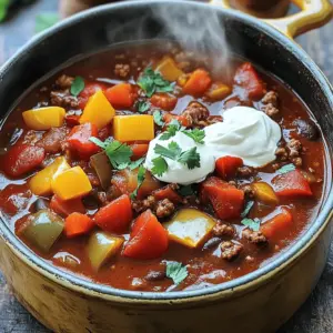 - 1 lb ground beef or plant-based alternative - 1 medium onion, diced - 2 cloves garlic, minced - 1 bell pepper, diced - 1 can (14.5 oz) diced tomatoes - 1 can (15 oz) kidney beans, drained and rinsed - 1 can (15 oz) black beans, drained and rinsed - 1 can (8 oz) tomato sauce Classic chili starts with hearty ingredients. The ground beef gives it a rich flavor. If you prefer a plant-based option, use lentils or a meat substitute. Next, add vegetables. Diced onions and bell peppers add sweetness and crunch. Garlic adds a lovely aroma and depth. You can mix colors of bell peppers for a fun touch. Beans are key. Kidney beans and black beans boost protein and fiber. Diced tomatoes and tomato sauce create a thick base. They add moisture and tang. - 2 tablespoons chili powder - 1 teaspoon cumin - 1 teaspoon smoked paprika - 1/2 teaspoon cayenne pepper - Salt and pepper to taste Spices bring chili to life. Chili powder is a must for warmth. Cumin adds earthiness, while smoked paprika gives depth. For heat, add cayenne pepper, adjusting to your taste. Salt and pepper enhance all the flavors. - Fresh cilantro, chopped - Sour cream - Shredded cheese Toppings make chili special. Fresh cilantro adds brightness. Sour cream brings creaminess and cools the spice. Shredded cheese adds richness. Serve these on the side for a fun DIY experience! - Heat 2 tablespoons of olive oil in a large pot over medium heat. - Add 1 diced onion and 1 diced bell pepper. Sauté until the onion turns clear, about 5 minutes. - Stir in 2 minced garlic cloves and cook for 1 more minute until it smells good. - Add 1 pound of ground beef (or a plant-based option) to the pot. Brown the meat for 6 to 8 minutes. Drain any fat if needed. - Combine the sautéed vegetables and meat with 1 can of diced tomatoes, 1 can of kidney beans, 1 can of black beans, and 1 can of tomato sauce in the pot. - Add 2 tablespoons of chili powder, 1 teaspoon of cumin, 1 teaspoon of smoked paprika, and 1/2 teaspoon of cayenne pepper. Don’t forget salt and pepper to taste. - Mix it all well. Bring the chili to a gentle simmer, then lower the heat. Cover the pot and let it cook for at least 30 minutes, stirring now and then. For more flavor, simmer for up to 1 hour. - Before serving, taste your chili. Adjust the seasoning if needed. - Serve it hot, topped with fresh cilantro, sour cream, and shredded cheese if you like. Enjoy your bowl of comfort! Simmering chili brings out its rich taste. Let it cook slowly. This helps all the flavors mix well. A good simmer time is at least 30 minutes. If you have time, an hour is even better. Adjusting seasoning is very important. Always taste your chili before serving. You might need more salt, pepper, or spices. Every batch can be a bit different. You can cook chili on the stovetop or in a slow cooker. Stovetop cooking is quicker. It allows you to enjoy your chili faster. A slow cooker makes it easy to set and forget. Just let it cook while you go about your day. To make chili in an Instant Pot, start with sautéing the veggies and meat first. Then add the rest of the ingredients. Set it to cook on high pressure for about 20 minutes. Release the pressure, and your chili is ready! Garnishing chili makes it look great. Fresh cilantro adds a pop of color. You can also top it with sour cream or shredded cheese. These toppings add creaminess and flavor. Serve chili with cornbread or tortilla chips. These sides are perfect for scooping up the chili. You can also pair chili with a simple salad for a fresh contrast. {{image_2}} You can easily change classic chili to fit your needs. If you like a vegetarian or vegan dish, swap the ground beef for a plant-based option. Lentils or mushrooms add a nice texture and flavor. For a gluten-free chili, make sure your spices and canned goods are labeled gluten-free. Most beans and tomatoes are safe to use. Adjusting the heat in your chili is simple. Start with less cayenne pepper if you prefer a milder taste. You can always add more later. Want more heat? Add some diced jalapeños or a splash of hot sauce. Corn can also bring a sweet crunch and balance the spice. Chili changes by region. Texas-style chili often uses only meat and spices, skipping the beans. Cincinnati chili is sweet and served over spaghetti. If you want a Mexican twist, add ingredients like corn, cilantro, or lime juice. Each version has its own charm, so feel free to experiment! After you enjoy your chili, store leftovers right away. Let it cool down first. Place it in a sealed container. This keeps the chili fresh and safe. Store it in the fridge. Classic chili lasts about 3 to 4 days. Freezing chili is easy and a smart choice. First, let it cool completely. Then, pour it into freezer-safe bags or containers. Remove as much air as you can. Label the bags with the date. Chili can stay frozen for about 3 to 6 months. When you want to eat it, thaw it in the fridge overnight. To reheat, you can use the stove or microwave. Stir it well while heating to ensure it warms evenly. Got leftover chili? Great! You can make many fun dishes. Add chili to nachos for a tasty snack. Use it as a topping on baked potatoes. You can also mix it into pasta for a quick meal. Chili makes a delicious base for chili cheese fries too. There are endless ways to enjoy leftover chili! Ground beef is the most common choice for classic chili. It gives the dish a rich, hearty flavor. If you want a different taste, try ground turkey or chicken. Both options are leaner but still tasty. For a meat-free option, use lentils or a plant-based ground substitute. These alternatives add protein and flavor without meat. Yes, making chili ahead of time is great! It allows the flavors to mix and deepen. Chili actually tastes better the next day, so it’s perfect for meal prep. Just store it in the fridge for up to three days. If you want to keep it longer, freeze it. It can last up to six months in the freezer. If your chili is too thin, you have a few options. You can simmer it longer, which helps reduce the liquid. Another way is to mash some beans and stir them in. This adds body and keeps the flavor strong. You can also add a bit of cornmeal or masa harina. This thickens without changing the taste much. We explored how to make delicious chili through simple steps. You learned about essential ingredients, spices, and cooking methods. I shared tips for enhancing flavors and presented variations to suit different diets. Storing and using leftovers can add value to your meals too. Remember, making chili is about personal taste. Don't be afraid to try new ingredients or adjust heat levels. With practice, your chili can be your signature dish. Enjoy the journey of creating your perfect bowl!