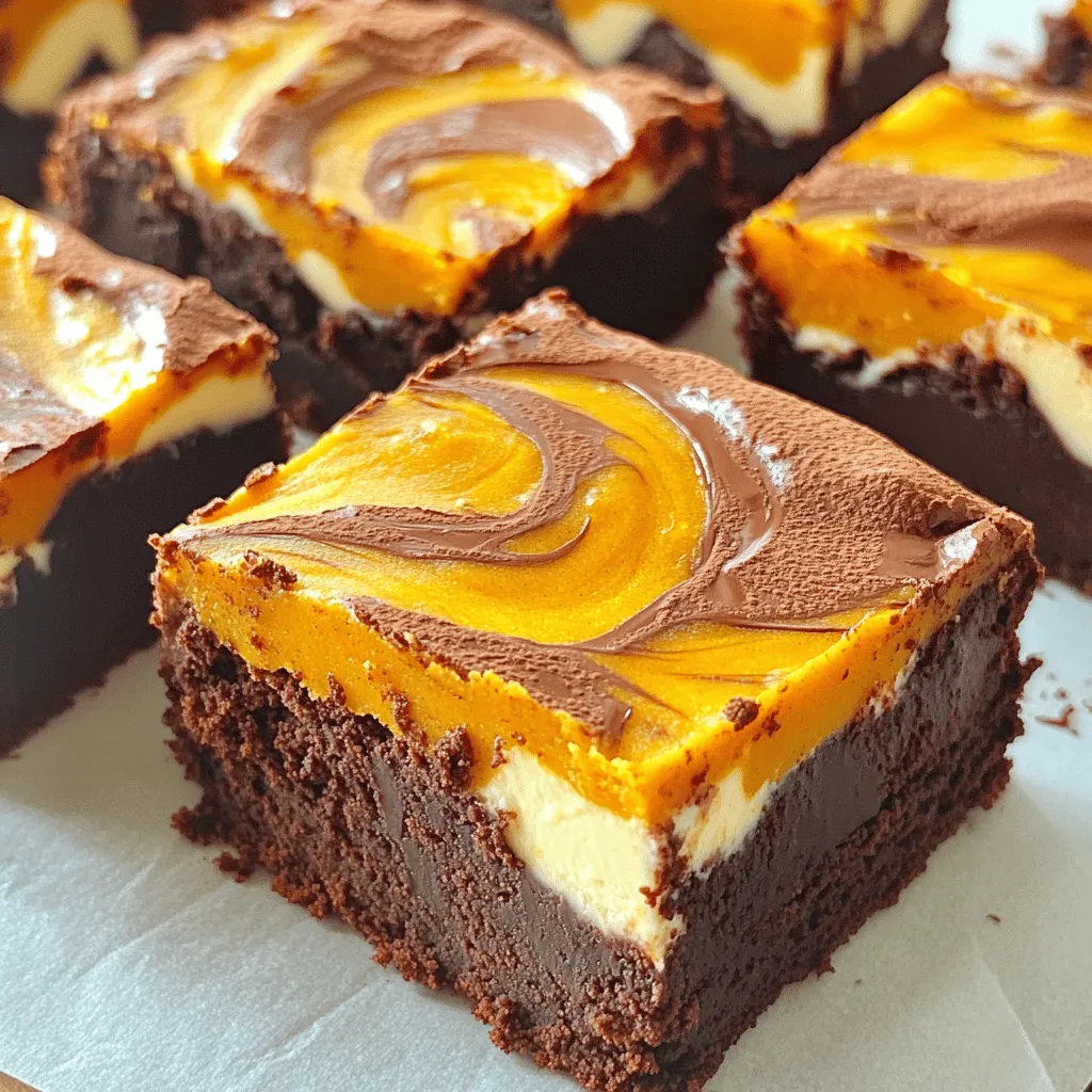 Pumpkin Cream Cheese Brownies Rich and Decadent Treat
