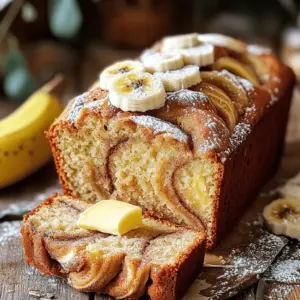 To make the best cinnamon swirl banana bread, gather these simple ingredients: - 3 ripe bananas, mashed - 1/3 cup melted butter - 1 teaspoon baking soda - Pinch of salt - 3/4 cup sugar - 1 large egg, beaten - 1 teaspoon vanilla extract - 1 1/2 cups all-purpose flour - 1 tablespoon ground cinnamon - 1/2 cup chopped walnuts (optional) - 1 tablespoon brown sugar Ripe bananas bring sweetness and moisture to the bread. Look for bananas with brown spots. The melted butter adds richness. Baking soda helps the bread rise. A pinch of salt enhances the flavors. Use sugar to sweeten the bread. The beaten egg binds the batter and adds moisture. Vanilla extract gives a lovely aroma. All-purpose flour forms the base of the batter. Ground cinnamon and brown sugar create the swirl. The optional walnuts add crunch and flavor. You can leave them out if you prefer. Each ingredient plays a role in making this banana bread a tasty treat. Enjoy the process of mixing and baking! - Preheat your oven to 350°F (175°C). This helps the bread bake evenly. - Grease a 9x5 inch loaf pan. You can also line it with parchment paper for easy removal. - In a mixing bowl, mash 3 ripe bananas until smooth. - Combine the mashed bananas with 1/3 cup melted butter. Mix well until they blend nicely. - In the same bowl, add 1 teaspoon baking soda and a pinch of salt. Stir until mixed. - Pour in 3/4 cup sugar, 1 beaten egg, and 1 teaspoon vanilla extract. Mix until everything is combined. - Gently add 1 1/2 cups all-purpose flour. Stir until just combined. Be careful not to over-mix; this keeps the bread light. - In a small bowl, mix 1 tablespoon ground cinnamon and 1 tablespoon brown sugar. This will create the swirl. - Pour half of the banana batter into the loaf pan. Sprinkle half of the cinnamon-sugar mixture on top. - Add the rest of the batter, then sprinkle the remaining cinnamon-sugar mixture. - Use a knife or skewer to swirl the batter gently. This creates a lovely marbled effect. - Bake in your preheated oven for about 50-60 minutes. - To know if it’s done, insert a toothpick in the center. If it comes out clean, the bread is ready. - Once baked, let it cool in the pan for about 10 minutes. Then transfer it to a wire rack to cool completely. - Best banana ripeness for flavor: Use very ripe bananas. They should be brown and soft. This gives your bread a sweet taste. The riper the banana, the better the flavor. - Mixing tips to avoid tough bread: Mix your batter gently. When you add flour, stir until just combined. Overmixing makes the bread tough. You want it to be soft and light. - How to serve warm: Slice your banana bread while it is still warm. Serve it with a pat of butter on top. The butter will melt and make it even tastier. - Garnishing ideas for presentation: Add banana slices on top for a nice look. You can also sprinkle powdered sugar for a sweet finish. This makes your bread look beautiful and inviting. - Overmixing the batter: As mentioned, mixing too much is a mistake. It makes the bread dense. Just mix until you can't see any dry flour. - Not greasing the pan properly: Always grease your loaf pan well. Use butter or cooking spray. If you don’t, the bread may stick and break when you try to take it out. {{image_2}} You can make your cinnamon swirl banana bread even more exciting. Here are a few fun options: - Incorporating chocolate chips: Add about 1/2 cup of chocolate chips. This turns your bread into a sweet treat. The mix of chocolate and banana is a lovely match. - Using nut alternatives: If you want a crunch, add nuts like pecans or almonds. Chopped walnuts also work great here. They enhance the texture and flavor of the bread. If you have specific diet needs, here are some easy changes: - Gluten-free options: Swap out all-purpose flour for a gluten-free mix. Many brands offer blends that work well in baking. This way, you can enjoy the bread without the gluten. - Vegan substitutions for eggs and butter: Use a flax egg instead of a real egg. Just mix 1 tablespoon of flaxseed meal with 2.5 tablespoons of water and let it sit. For butter, use coconut oil or a vegan spread. This keeps your recipe plant-based. You can change up your banana bread with the seasons: - Adding pumpkin spice in fall: Mix in a teaspoon of pumpkin spice for a warm flavor. It gives your bread a cozy taste perfect for fall. - Incorporating dried fruits or nuts for holiday versions: Add dried cranberries or raisins during the holidays. You can also use chopped pecans or hazelnuts for a festive touch. This adds both flavor and a holiday feel to your bread. To keep your banana bread fresh, first decide where to store it. You can choose room temperature or refrigeration. - Room Temperature: Store the bread in an airtight container. This keeps it soft and moist. It lasts for about 3-4 days. - Refrigeration: If you need it to last longer, wrap it in plastic wrap and place it in the fridge. This method can keep it fresh for up to a week. Wrapping is key! Use plastic wrap or aluminum foil. This helps seal in moisture while keeping out air. If you want to store your banana bread for a longer time, freezing is a great option. 1. Step-by-Step Freezing Instructions: - Allow the banana bread to cool completely. - Wrap it tightly in plastic wrap. Make sure there are no gaps. - Place the wrapped bread in a freezer bag, and seal it well. - Label the bag with the date. You can freeze it for up to 3 months. 2. How to Defrost for Optimal Freshness: - When you're ready to enjoy it, take the bread out of the freezer. - Leave it wrapped and let it thaw in the fridge overnight. - For a warm treat, slice and toast it after thawing. This gives it a fresh-baked taste. Bananas should be very ripe for the best flavor. Look for bananas with brown spots. The more brown spots, the sweeter they are. Overripe bananas mash easily and create a moist texture in the bread. If you have bananas that are too green, they will not give a sweet taste. Aim for bananas that are soft and have a strong banana smell. Yes, you can make this recipe without eggs! A common option is to use applesauce. Mix 1/4 cup of unsweetened applesauce for each egg. Another choice is mashed banana. Use 1/4 cup of mashed banana as a substitute. You can also try flaxseed meal. Mix 1 tablespoon of flaxseed meal with 2.5 tablespoons of water. Let it sit for a few minutes to thicken before adding it to the batter. To know if your banana bread is done, look for a few signs. The top should be golden brown and may crack a bit. Use a toothpick and insert it into the center. If it comes out clean or with a few crumbs, it is ready. If it has wet batter, bake for a few more minutes and check again. Yes, you can use frozen bananas! Just make sure to thaw them first. After thawing, drain any extra liquid. The bananas will be very soft, which is perfect for mashing. This can save you time and reduce waste. You now have the key to making a delicious banana bread. We covered all the ingredients, from ripe bananas to optional nuts. I shared step-by-step directions to mix your batter and create that tasty cinnamon swirl. Plus, I've offered tips to avoid common mistakes and variations for every season. In the end, perfect banana bread is just a recipe away. Enjoy baking and sharing it warm with others!