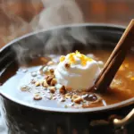 For this cozy drink, gather these key ingredients: - 4 cups water - 2 tablespoons ground coffee - 1 tablespoon hazelnut extract - 1 cinnamon stick - 1 teaspoon vanilla extract - 1 tablespoon brown sugar (or honey, to taste) - 1/2 teaspoon nutmeg These ingredients create a warm and inviting aroma. Each one adds distinct flavor notes. The ground coffee gives a rich taste. Hazelnut extract adds a nutty depth. Cinnamon and nutmeg provide warmth and spice. Vanilla sweetens the mix, while brown sugar balances the flavor. You can enhance this drink with these optional add-ins: - 1 orange peel (for zest) - Whipped cream (for topping) - Crushed hazelnuts (for garnish) Adding orange peel gives a bright, fresh taste. Whipped cream adds richness. Crushed hazelnuts give a nice crunch. Feel free to mix and match these to find your favorite combination. If you have dietary needs, here are some alternatives: - Use decaf coffee instead of regular coffee. - Swap brown sugar for maple syrup or agave. - Choose a nut-free extract if you have nut allergies. These options keep the essence of the drink while catering to different diets. You can enjoy the flavors without worry. Adjusting ingredients makes this recipe versatile and fun for everyone. To start, gather your ingredients. You will need: - 4 cups water - 2 tablespoons ground coffee - 1 tablespoon hazelnut extract - 1 cinnamon stick - 1 teaspoon vanilla extract - 1 tablespoon brown sugar (or honey, to taste) - 1/2 teaspoon nutmeg - 1 orange peel (optional, for zest) - Whipped cream and crushed hazelnuts for garnish (optional) First, pour the water into a medium pot. Heat it over medium heat until it simmers. When the water simmers, add the coffee, hazelnut extract, cinnamon stick, vanilla extract, brown sugar, and nutmeg. Stir gently to mix in the sugar. Let the mixture simmer for 10 to 15 minutes. This allows all the flavors to blend. Keep an eye on it, so it doesn't boil. If you want a fresh taste, add the orange peel halfway through. After simmering, take the pot off the heat and let it steep for another 5 minutes. To keep the simmer perfect, adjust the heat as needed. If it bubbles too much, lower the heat. A gentle simmer brings out the best flavors. Stir the pot occasionally for even flavor. If you are using orange peel, make sure to add it at the right time. It will give a nice zest to your drink. Watch for the aroma; it will fill your kitchen with warmth. Once steeping is done, it’s time to strain. Use a fine mesh sieve to pour the mixture into mugs. This will catch the coffee grounds and spices. Serve it warm and top with whipped cream if you like. Add crushed hazelnuts for a crunchy finish. Enjoy this cozy drink with friends or family. To get the best smell from your simmer pot, use fresh spices. Ground spices lose scent over time. I suggest using whole cinnamon sticks and fresh nutmeg. Crush them right before use for a stronger aroma. Adding orange peel in the middle of cooking boosts the scent too. Keep the lid slightly off the pot, allowing steam to escape and fill your space with lovely smells. You can change how strong your drink tastes easily. For a bolder flavor, add more ground coffee. Try using three tablespoons instead of two. If you prefer a milder taste, cut back to one tablespoon. You can also adjust sweetness. If you like it sweet, add more brown sugar or honey. For less sweetness, use just a teaspoon. Experiment until you find your perfect mix! One common mistake is boiling the mixture too hard. Keep it simmering gently. Boiling can make the coffee bitter. Another mistake is not straining well. Use a fine mesh sieve to catch all grounds and spices. Leaving them in can make your drink gritty. Lastly, don’t skip the steep time after simmering. This step helps meld the flavors beautifully. {{image_2}} You can mix up flavors for your simmer pot. Try adding cloves for a warm spice. Cardamom adds a sweet and floral note. For a chocolate twist, add cocoa powder. You can even use peppermint extract for a fresh taste. Each option brings its own vibe. In fall, add apple slices and a dash of maple syrup. This gives a cozy, autumn feel. During winter, try adding fresh ginger for warmth. In spring, lemon peel can brighten the mix. In summer, use fresh berries for a fruity touch. Each season offers unique flavors to explore. You can switch sweeteners based on your taste. Honey gives a floral note, while brown sugar adds depth. If you prefer sugar-free, use stevia or agave. Change the extracts too! Almond extract can replace hazelnut for a new twist. Each swap opens new doors to flavor. After enjoying your Cinnamon Hazelnut Coffee Simmer Pot, you may have some left. To store it, let the mixture cool first. Pour it into a clean jar or container. Seal it tightly and place it in the fridge. This keeps the flavors fresh for later use. You can reuse the same mixture for a second round of simmering. Just add more water and heat it again. The flavors may be less strong, but it still tastes good. For a bolder taste, consider adding a bit more ground coffee and a new cinnamon stick. The leftover mixture stays fresh for about three days in the fridge. If you want to keep it longer, consider freezing it. Pour the mixture into ice cube trays and freeze. Later, you can pop out a cube and add it to hot water for a quick drink. Always smell and taste before using any leftover. If it smells off, it’s best to toss it. Using a simmer pot fills your home with warm, inviting scents. It can boost your mood and create a cozy atmosphere. Simmer pots are simple to make and use just a few ingredients. They are also a great way to use up leftover items like peels and spices. Plus, they are natural and eco-friendly. You can enjoy a fresh aroma without any chemicals. Yes, you can use fresh ingredients! Fresh coffee grounds give a rich taste. You can replace ground spices with fresh ones too. For example, use fresh cinnamon sticks instead of ground cinnamon. Fresh orange peels add a vibrant zest. Just remember to adjust the amounts based on your taste. You can reuse the water and ingredients once or twice. After the first use, the flavors will be less strong. If you want to reuse them, add more water and a bit more coffee or spices. Keep an eye on the aroma. If it fades, it’s time to start fresh. A simmer pot should not be left unattended for long. While it is safe if you keep an eye on it, you want to avoid boiling. Always stay close to check on the heat and water level. If the water runs low, it can burn the pot. To serve more people, simply double or triple the ingredients. Use 8 cups of water for eight servings. Adjust the coffee and spices in the same ratio. You might need a larger pot to hold everything. This will ensure everyone enjoys the warm, cozy flavors of your simmer pot. You’ve learned how to make a tasty cinnamon hazelnut coffee simmer pot. We covered essential ingredients, steps for perfect simmering, and ways to store leftovers. You can play with flavors, spices, and alternative ingredients to suit your taste. Remember to avoid common mistakes and enjoy experimenting with this cozy drink. Your kitchen can smell wonderful while you relax. A simmer pot brings warmth to any season. Enjoy your delicious creation and share the joy with others!