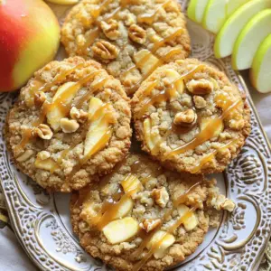 To make Crumbl Copycat Caramel Apple Cookies, gather these items: - 1 cup unsalted butter, softened - 1 cup brown sugar, packed - 1/2 cup granulated sugar - 1 large egg - 1 teaspoon vanilla extract - 2 1/2 cups all-purpose flour - 1 teaspoon baking soda - 1/2 teaspoon baking powder - 1/2 teaspoon salt - 1 teaspoon ground cinnamon - 1 cup grated apple (about 1 medium apple) - 1/2 cup caramel sauce (store-bought or homemade) - 1/2 cup chopped walnuts or pecans (optional) - 1/2 cup chocolate chips (optional) These ingredients create the perfect blend of flavors. The apple adds moisture and sweetness. The caramel brings a rich, gooey texture. The spices make each bite warm and comforting. You can swap some ingredients if needed: - Use coconut oil instead of butter for a dairy-free option. - Replace brown sugar with coconut sugar for a healthier choice. - Use egg replacers like flaxseed meal or applesauce if you want to make these cookies vegan. - For gluten-free cookies, try a gluten-free all-purpose flour blend. These substitutions keep the essence of the cookies while fitting your needs. Feel free to customize your cookies with these add-ins: - Chopped nuts like walnuts or pecans add a nice crunch. - Chocolate chips bring sweetness and richness. - Dried cranberries or raisins can add a fruity twist. - A sprinkle of sea salt on top can enhance the flavors beautifully. Add-ins can make your cookies unique and fun. Be creative with what you have! Start by preheating your oven to 350°F (175°C). This helps the cookies bake evenly. Line a baking sheet with parchment paper. This keeps the cookies from sticking. In a mixing bowl, cream 1 cup of softened butter with 1 cup of brown sugar and 1/2 cup of granulated sugar. Mix until it is light and fluffy, about 3 minutes. This step helps to create a soft texture. Next, add 1 large egg and 1 teaspoon of vanilla extract to the bowl. Beat these together until well mixed. In a separate bowl, whisk together 2 1/2 cups of all-purpose flour, 1 teaspoon of baking soda, 1/2 teaspoon of baking powder, 1/2 teaspoon of salt, and 1 teaspoon of ground cinnamon. Gradually mix the dry ingredients into the wet ingredients until just combined. Do not overmix, as this can make the cookies tough. Now, fold in 1 cup of grated apple, 1/2 cup of caramel sauce, and any optional nuts or chocolate chips. This ensures each cookie is full of flavor. Scoop out generous tablespoons of dough and place them on the prepared baking sheet. Make sure to space them about 2 inches apart. This gives them room to spread. Bake the cookies in the preheated oven for 10 to 12 minutes. Look for lightly golden edges while the centers stay soft. Remove the cookies from the oven and let them cool on the baking sheet for 5 minutes. This helps them set before moving. Transfer the cookies to wire racks to cool completely. For a fun serving idea, serve the cookies warm with a drizzle of caramel sauce on top. Sprinkle some chopped nuts for added crunch. You can also place apple slices on the side for a fresh touch. Enjoy each bite of these delicious treats! To get the best cookies, focus on your butter. Make sure it is soft but not melted. This helps the cookies become fluffy. Cream the butter and sugars together until light. This step is key for that soft texture. When you mix in the dry ingredients, do it slowly. Over-mixing can make your cookies tough. Aim for a dough that is thick but not dry. One common mistake is not measuring your flour correctly. Too much flour can lead to dry cookies. Use a spoon to fluff the flour before scooping it. Level it off with a knife for accuracy. Another mistake is baking the cookies too long. They should be soft in the middle when you take them out. Let them cool on the baking sheet for five minutes. This helps them set without getting too hard. To boost flavor, consider adding spices. A pinch of nutmeg adds warmth. You can also try different apples for more taste. Tart apples give a nice contrast to the sweet caramel. Adding a bit of lemon juice to the grated apple can help keep it fresh. If you want a richer flavor, add more caramel. You can drizzle extra on top before serving. Don't forget to sprinkle some sea salt on the warm cookies! This will enhance the sweet and salty balance. {{image_2}} You can easily make these cookies vegan. Replace the butter with coconut oil or vegan butter. Use a flax egg instead of a large egg. To make a flax egg, mix 1 tablespoon of ground flaxseed with 3 tablespoons of water. Let it sit for a few minutes to thicken. This swap keeps your cookies moist and tasty. If you need gluten-free cookies, swap all-purpose flour for a gluten-free blend. Look for a blend with xanthan gum for better texture. You can also use almond flour for a nutty flavor. Just remember, almond flour may change the cookie’s structure a bit. Add seasonal flavors to your cookies for a twist! In fall, try adding pumpkin spice or nutmeg. You can also mix in dried cranberries for a tart touch. In winter, add a hint of peppermint extract for a refreshing taste. These variations keep your cookies exciting and fun all year long! To keep your Crumbl Copycat Caramel Apple Cookies fresh, store them in an airtight container. This helps keep them soft and chewy. Place a piece of bread in the container. The bread will help absorb moisture and keep the cookies from drying out. Try to eat the cookies within a week for the best taste. Freezing cookies is easy and smart! First, let the cookies cool completely on wire racks. Then, place them in a single layer on a baking sheet. Freeze them for about one hour. Once frozen, transfer the cookies to a freezer-safe bag or container. You can store them for up to three months. Just remember to label the bag with the date! To enjoy your cookies warm, preheat your oven to 350°F (175°C). Place the cookies on a baking sheet. Heat them for about 5-7 minutes. This will make them soft again. You can also microwave a cookie for about 10-15 seconds. Enjoy the gooey caramel and apple flavor with each bite! To make these cookies nut-free, simply skip the nuts. You can replace them with extra chocolate chips or oats. This keeps the texture nice without adding nuts. Always check labels on ingredients to ensure they are nut-free. Yes, you can use any apple you like! Granny Smith apples give a nice tart flavor. Honeycrisp apples add sweetness and crunch. Just make sure to grate the apple well. This helps mix the flavor into the dough. Store leftover cookies in an airtight container. They stay fresh for up to a week. If you want them to last longer, freeze them. Place cookies in a freezer bag and remove as much air as possible. To eat, just thaw them at room temperature. You've learned how to make delicious cookies step by step. We covered the right ingredients and their substitutes. I shared tips for texture and common mistakes to avoid. You saw how to store and freeze cookies for later. Remember, you can customize with different flavors or dietary needs. Enjoy creating cookies that fit your taste and lifestyle. No matter how you make them, these cookies will be a treat. Happy baking!