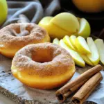 - 1 cup apple cider - 2 cups all-purpose flour - 1 teaspoon baking powder - 1/2 teaspoon baking soda The heart of these doughnuts is the apple cider. You boil it to get rich flavor. This step makes the cider taste sweet and strong. All-purpose flour gives the doughnuts structure. Baking powder and baking soda help them rise. - 1 teaspoon ground cinnamon - 1/2 teaspoon ground nutmeg - 1/2 teaspoon salt - 1/2 cup granulated sugar - 1/4 cup packed brown sugar - 1/2 cup unsweetened applesauce Ground cinnamon and nutmeg bring warmth and spice. The sugars add sweetness and depth. Applesauce keeps the doughnuts moist and tasty. Each bite will burst with flavor. - 2 large eggs - 1/4 cup vegetable oil - 1 teaspoon vanilla extract Eggs bind everything together. The vegetable oil adds moisture and richness. Vanilla extract gives a wonderful aroma. These agents ensure your doughnuts are light and fluffy. To make great doughnuts, start by focusing on the apple cider. Pour 1 cup of apple cider into a saucepan. Heat it over medium heat until it boils. This step concentrates the flavor. Once it boils, lower the heat and let it simmer. Simmer until it reduces to about 1/2 cup, which takes roughly 15-20 minutes. After that, let it cool. Next, gather your dry ingredients. In a large bowl, whisk together 2 cups of all-purpose flour, 1 teaspoon of baking powder, 1/2 teaspoon of baking soda, 1 teaspoon of ground cinnamon, 1/2 teaspoon of ground nutmeg, and 1/2 teaspoon of salt. This mix gives the doughnuts their rise and flavor. Be sure to mix them well for even flavor. Now, let’s create the wet mix. In a separate bowl, whisk together 1/2 cup of granulated sugar, 1/4 cup of packed brown sugar, 2 large eggs, 1/2 cup of unsweetened applesauce, 1/4 cup of vegetable oil, 1 teaspoon of vanilla extract, and the cooled apple cider. You want a smooth mix here; it helps the doughnuts be fluffy. Preheat your oven to 350°F (175°C). Grease your doughnut pan with non-stick spray. Spoon the batter into the pan. Fill each mold about 2/3 full to allow room for rising. Bake them for 12-15 minutes. The doughnuts should look golden brown. A toothpick should come out clean when inserted in the center. While the doughnuts are baking, make the coating. In a small bowl, mix 1/4 cup of granulated sugar with 1 teaspoon of ground cinnamon. Once the doughnuts cool for about 5 minutes, take them out of the pan. While they are still warm, coat each one in the cinnamon-sugar mix. This will add sweetness and a nice crunch to your doughnuts. You want your doughnuts to be light and fluffy. This happens when you don’t overmix the batter. When mixing, stop as soon as you see no dry flour. Overmixing can lead to tough doughnuts. It makes the gluten develop too much, which you don’t want. Gently fold the wet ingredients into the dry. This keeps them tender and soft. To bake your doughnuts evenly, greasing the pans well is key. Use non-stick spray to cover every corner. This helps the doughnuts release easily. Make sure your oven is fully preheated at 350°F (175°C). An oven thermometer can help check this. If your oven runs hot or cold, adjust the baking time. Cinnamon apple cider doughnuts taste best warm. Serve them fresh out of the oven. Pair them with a hot cup of coffee or tea. The spices in the doughnuts match well with these drinks. You can also add a scoop of vanilla ice cream for a fun twist. Enjoy these treats for breakfast or dessert! {{image_2}} You can change the taste of your doughnuts by adding different spices or zests. Try using allspice or cardamom for a unique twist. Lemon or orange zest can brighten the flavor, adding a fresh note. If you want a spicy kick, a pinch of cayenne pepper can work wonders. Each addition gives the doughnuts a fun new flavor profile. If you are looking for healthier options, consider using whole wheat flour instead of all-purpose flour. You can also reduce the sugar by using natural sweeteners like honey or maple syrup. For a lighter touch, swap out the vegetable oil with unsweetened applesauce or Greek yogurt. These changes help maintain flavor while cutting down on calories. Making these doughnuts vegan is easy! Use flax eggs in place of regular eggs. To make a flax egg, mix one tablespoon of ground flaxseed with three tablespoons of water. Let it sit for a few minutes until it thickens. You can also replace milk or yogurt with plant-based versions like almond or coconut milk. These simple swaps allow everyone to enjoy this sweet treat! To keep your cinnamon apple cider doughnuts fresh, store them in an airtight container. This helps prevent them from drying out. Place a paper towel at the bottom of the container to absorb any moisture. You can store them at room temperature for up to three days. If you want them to last longer, consider refrigerating them. This may change the texture slightly, but they will still taste great. When it's time to enjoy your doughnuts again, reheating is key. Use the microwave for quick warming. Heat them for about 10 seconds. This warms them up without making them tough. For a crispier texture, try the oven. Preheat your oven to 350°F (175°C). Place the doughnuts on a baking sheet and heat for about 5 minutes. This will revive that fresh-baked taste! If you want to save some for later, freezing is easy. First, let the doughnuts cool completely. Then, wrap each one in plastic wrap. Place the wrapped doughnuts in a freezer bag or container. This prevents freezer burn. They can stay frozen for up to three months. To thaw, simply take them out and let them sit at room temperature for about an hour. You can also reheat them after thawing for a warm treat. Yes, you can use store-bought apple cider. Look for options with no added sugars or preservatives. Fresh, unfiltered cider gives the best flavor. Brands that are local often taste the best. Organic ciders are also great choices. You can glaze these doughnuts in two ways. The first is a simple cinnamon-sugar coating. Mix 1/4 cup granulated sugar with 1 teaspoon ground cinnamon. Dip the warm doughnuts into this mix. The second way is to make a glaze. Combine powdered sugar with a little apple cider. Drizzle this over the doughnuts for a sweet finish. To check if the doughnuts are done, look for a golden-brown color. Insert a toothpick into the center. If it comes out clean, they are cooked. The texture should feel soft yet firm. They should bounce back when you touch them lightly. You now have all the tools to make cinnamon apple cider doughnuts at home. We covered the key ingredients, from apple cider to eggs, that bring these treats to life. I shared step-by-step instructions to ensure your doughnuts are perfect every time. Remember, you can vary flavors or make healthier versions to suit your tastes. Don’t forget about storage and reheating tips for any leftovers. It’s all about enjoying your delicious creations, so get baking!