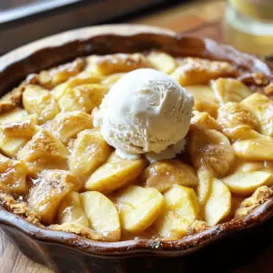 To make a classic old-fashioned apple cobbler, gather these key ingredients: - 6 medium apples (like Granny Smith or Honeycrisp), peeled, cored, and sliced - 1 cup granulated sugar - 1 teaspoon cinnamon - 1/4 teaspoon nutmeg - 1 tablespoon lemon juice - 1 tablespoon all-purpose flour - 1 cup all-purpose flour (for the crust) - 1/2 cup unsalted butter, softened - 1/2 teaspoon baking powder - 1/4 teaspoon salt - 1/4 cup milk - 1 teaspoon vanilla extract You can personalize your cobbler with these options: - Add a pinch of ginger for extra warmth. - Use brown sugar instead of granulated sugar for a richer taste. - Toss in nuts like walnuts or pecans for crunch. - Mix in dried fruits like raisins or cranberries for added sweetness. If you have dietary restrictions, consider these swaps: - Use coconut oil instead of butter for a dairy-free option. - Replace all-purpose flour with almond or oat flour for gluten-free. - Use a sugar substitute for a low-sugar version. - Swap milk for almond or soy milk to keep it dairy-free. 1. Start by preheating your oven to 350°F (175°C). This step warms the oven for even baking. 2. Grab a large bowl and slice 6 medium apples. Use Granny Smith or Honeycrisp for the best taste. 3. Peel and core the apples before slicing. 4. Add 1 cup of granulated sugar, 1 teaspoon of cinnamon, and 1/4 teaspoon of nutmeg to the apples. 5. Squeeze in 1 tablespoon of lemon juice and mix in 1 tablespoon of flour. Toss until all slices are coated. 6. Pour the apple mixture into a greased 9x13 inch baking dish. Spread it out evenly. 1. In another bowl, mix 1 cup of all-purpose flour, 1/2 teaspoon of baking powder, and 1/4 teaspoon of salt. 2. Soften 1/2 cup of unsalted butter and blend it into the flour mix with your fingers. Aim for coarse crumbs. 3. Add 1/4 cup of milk and 1 teaspoon of vanilla extract. Stir until just combined. The batter should be thick but pourable. 4. Pour the batter over the apples in the baking dish. Spread it gently to cover the apples as much as you can. 5. Bake for 35-40 minutes. The top should turn golden brown. 1. Use a toothpick to check doneness. Insert it into the center of the cobbler. If it comes out clean, the cobbler is ready. 2. Look for a golden-brown top. This color means the crust is baked through. 3. Allow the cobbler to cool slightly before serving. This helps the flavors meld together. To boost the taste of your apple cobbler, use a mix of apples. I suggest Granny Smith for tartness and Honeycrisp for sweetness. This blend brings depth and balance to your dish. You can also add a pinch of brown sugar to give it a richer flavor. A splash of bourbon or rum in the apple mix adds warmth and a hint of spice. Finally, a sprinkle of sea salt on top before baking can enhance the sweetness of the apples. One common mistake is not peeling the apples. The skin can be tough and chewy. Always peel and core your apples for the best texture. Another mistake is overmixing the batter. Mix just until combined to keep the crust light. Lastly, don’t skip the cooling time. Letting the cobbler cool slightly before serving helps the flavors meld together. Serve your apple cobbler warm with a scoop of vanilla ice cream. The cold ice cream melts over the warm cobbler, creating a delightful contrast. You can also add a dollop of whipped cream for a creamy touch. For extra flair, dust the top with powdered sugar or add a sprinkle of cinnamon. Enjoy it as a comforting dessert after dinner or as a sweet treat anytime! {{image_2}} You can switch up apples for other fruits to make your cobbler unique. Try juicy peaches, sweet berries, or tart cherries. Each fruit brings its own flavor. You can mix fruits too! For example, combine apples with blueberries for a tasty twist. The key is to use fruits that can hold their shape while baking. If you need a gluten-free option, use gluten-free flour instead of regular flour. Many brands work well as a one-to-one substitute. You may also try almond flour or coconut flour for a different taste. Just remember, the texture may vary slightly. Add a bit more liquid if the batter seems too dry. To make a vegan cobbler, swap the butter for coconut oil or vegan butter. Use plant-based milk like almond or soy milk instead of regular milk. For eggs, you can use a flaxseed meal mix. Mix one tablespoon of flaxseed with three tablespoons of water. Let it sit for a few minutes to thicken. This mix will help bind the cobbler together. To keep your apple cobbler fresh, let it cool first. Cover it with plastic wrap or foil. You can also store it in an airtight container. Place it in the fridge for up to three days. The flavors will keep well, and you can enjoy it later. If you want to freeze your cobbler, first let it cool completely. Cut it into squares or leave it whole. Wrap the cobbler tightly in plastic wrap, then place it in a freezer bag. It can last for up to three months in the freezer. When you're ready to eat it, just thaw it in the fridge overnight. To reheat your cobbler, preheat the oven to 350°F (175°C). Place the cobbler in an oven-safe dish. Cover it with foil to prevent over-browning. Heat it for about 15 to 20 minutes. If you like it warm and crispy, remove the foil for the last few minutes. Enjoy your warm dessert with ice cream! You can tell the cobbler is done when the top turns golden brown. A toothpick test helps too. Insert a toothpick into the center. If it comes out clean, your cobbler is ready. It usually takes about 35 to 40 minutes in the oven. Let it cool slightly after baking to finish cooking. Yes, you can use canned apples if you are short on time. Choose those in juice or light syrup for a better taste. Drain the apples well to avoid extra liquid in your cobbler. This can help keep your cobbler from getting too soggy. Apple cobbler tastes great on its own, but you can add a few extras. A scoop of vanilla ice cream on top is a classic choice. You can also serve it with whipped cream for a creamy touch. For a fun twist, try it with caramel sauce or a sprinkle of nuts. In this post, we explored the key ingredients for making a great cobbler. We looked at optional ingredients to customize your recipe and substitutions for dietary needs. I shared step-by-step instructions, tips for enhancing flavors, and common mistakes to avoid. With a variety of fruit options and storage tips, you can enjoy your cobbler any time. Remember, great cobbler starts with good choices and care. Now, grab your ingredients and get baking!