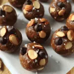 To make these tasty Chocolate Almond Butter Energy Balls, you will need: - 1 cup rolled oats - 1/2 cup almond butter - 1/4 cup honey or maple syrup - 1/4 cup unsweetened cocoa powder - 1/4 cup dark chocolate chips - 1/4 cup sliced almonds - 1 teaspoon vanilla extract - A pinch of sea salt Each ingredient in these energy balls brings something special. - Rolled oats provide fiber. This helps you feel full longer and aids digestion. - Almond butter offers healthy fats and protein. It's great for muscle health and energy. - Honey or maple syrup adds natural sweetness. This gives a quick energy boost. - Cocoa powder is full of antioxidants. It can improve mood and heart health. - Dark chocolate chips add flavor and more antioxidants. They satisfy your sweet tooth. - Sliced almonds give crunch and more protein. They are also rich in vitamin E. - Vanilla extract adds a wonderful flavor. It can make the energy balls even more enjoyable. - Sea salt enhances taste. It balances sweetness and boosts flavor. You can easily adapt this recipe to fit your needs. - For a vegan option, replace honey with maple syrup. - If you are nut-free, try sun butter or pumpkin seed butter instead of almond butter. - For a gluten-free version, use certified gluten-free oats. - If you don’t like dark chocolate, use milk chocolate chips or dried fruit. - You can swap sliced almonds for any nut or seed you prefer, like walnuts or chia seeds. These substitutions keep the energy balls tasty while meeting your dietary needs. To start, gather all your ingredients. You will need: - 1 cup rolled oats - 1/2 cup almond butter - 1/4 cup honey or maple syrup - 1/4 cup unsweetened cocoa powder - 1/4 cup dark chocolate chips - 1/4 cup sliced almonds - 1 teaspoon vanilla extract - A pinch of sea salt This simple snack treat takes about 10 minutes to prep. You will spend another 30 minutes chilling the energy balls. In a mixing bowl, add the rolled oats, almond butter, and honey or maple syrup. Next, sprinkle in the unsweetened cocoa powder and vanilla extract. Use a spoon or spatula to mix everything together. You want a thick, sticky dough. Once that’s done, fold in the dark chocolate chips and sliced almonds. Make sure they are evenly mixed. This gives your energy balls a nice crunch and rich taste. Grab a tablespoon of the mixture and roll it into a ball. Keep shaping until you finish all the dough. Place the energy balls on a baking tray lined with parchment paper. To get a chewy texture, refrigerate them for at least 30 minutes. Serve them chilled or at room temperature. Enjoy your tasty and healthy snack! To get the best texture for your energy balls, mix well. Combine the rolled oats, almond butter, honey, cocoa powder, and vanilla until it forms a thick dough. This helps bind all the ingredients. If the mixture seems too dry, add a bit more almond butter or honey. For a chewy bite, chill the balls in the fridge for at least 30 minutes. The cold helps them firm up nicely! One common mistake is not mixing enough. Make sure every ingredient blends well. If you skip this step, your energy balls might fall apart. Also, avoid using too much cocoa powder. It can dry out the mix. Lastly, don’t forget the salt! A pinch brings out the flavors and makes them pop. You can serve these energy balls in many fun ways. Try stacking them on a plate for a nice display. They make great snacks for kids or a boost before a workout. Pair them with fresh fruit or yogurt for extra nutrition. For a tasty treat, drizzle some melted dark chocolate on top. Enjoy these energy balls as a quick snack or a sweet treat anytime! {{image_2}} You can easily change the flavor of your energy balls. Add a scoop of protein powder for a boost. If you want more sweetness, try maple syrup or agave. You can also mix in spices like cinnamon or nutmeg. These spices add warmth and depth. For a berry twist, fold in dried cranberries or blueberries. They give a nice tartness. Adjust the cocoa powder if you want a stronger chocolate flavor. This recipe is flexible and fun to play with. If you need a nut-free option, use sunflower seed butter. It works great and tastes good! You can also swap the sliced almonds for pumpkin seeds. They add crunch and are packed with nutrients. If you like other nuts, feel free to use walnuts or pecans. Just chop them up before adding. Each nut gives a different taste and texture. So, explore and find your favorite mix! Want to spice things up? Try adding a pinch of sea salt on top. It enhances the sweet flavors. You can also dip the energy balls in melted dark chocolate. This adds a rich coating that is hard to resist. Another idea is to roll them in shredded coconut. This gives a tropical feel. For extra crunch, mix in some puffed rice cereal. Each twist makes these energy balls unique and tasty! To keep your chocolate almond butter energy balls fresh, store them in an airtight container. This helps prevent them from drying out. You can keep them in the fridge for easy access. They taste great chilled. If you plan to eat them within a week, the fridge is perfect. Freezing is a smart way to store energy balls for longer. To freeze, first, place them on a baking tray. Make sure they are not touching each other. Freeze them for about two hours. Once firm, transfer them to a freezer bag. This method keeps them fresh for up to three months. Just remember to label the bag! Chocolate almond butter energy balls last about one week in the fridge. Check for any signs of spoilage. If they look or smell off, it’s best to toss them. For frozen energy balls, let them thaw in the fridge before eating. This way, they taste fresh and delicious. Enjoy your snack anytime! To make these energy balls vegan, you can swap honey for maple syrup. Maple syrup gives sweetness without using animal products. This change keeps the same great taste and texture. Just ensure your dark chocolate chips are dairy-free. Many brands offer vegan chocolate options. Yes, you can use other nut butters. Peanut butter works well and adds a nice flavor. Cashew butter is another great choice for a creamier texture. Just pick a nut butter you enjoy. Each option will change the taste slightly but still make yummy energy balls. Customizing your energy balls is fun! You can add different nuts or seeds. Try walnuts, pumpkin seeds, or chia seeds for extra crunch. Dried fruits like cranberries or raisins add sweetness, too. You can even mix in spices like cinnamon for a warm taste. Feel free to get creative! In this post, I covered key ingredients for energy balls, their benefits, and substitutions. I shared the step-by-step process, tips for texture, and common mistakes. I also discussed fun flavor variations and storage methods. Energy balls are simple to make and customize. With the right ingredients and techniques, you can enjoy a healthy snack. Get creative and make them your own!