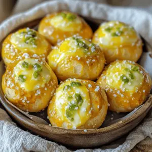 - 1 ½ cups warm water (110°F) - 1 packet active dry yeast (2 ¼ teaspoons) - 4 cups all-purpose flour - 1 cup sharp cheddar cheese, shredded - 2 jalapeños, seeds removed and finely chopped - Coarse sea salt for topping - 1 tablespoon sugar - Air fryer - Mixing bowl - Baking soda for the soaking solution When making air fryer jalapeño cheddar pretzel bites, you need specific items. The main ingredients start with warm water. This helps activate the yeast. Active dry yeast is key for that fluffy texture. Next, use all-purpose flour. It provides the structure for the dough. Sharp cheddar cheese adds rich flavor. For flavor, chop two jalapeños finely. They bring a nice kick to the bites. Coarse sea salt adds that perfect finish. You will also need sugar to balance the flavors. Gather essential tools too. An air fryer cooks these bites to a golden crisp. A mixing bowl is needed for combining ingredients. Lastly, use baking soda for the soaking solution. This step gives the pretzel bites their signature taste. These ingredients and tools are simple yet vital. They help create the perfect snack that your friends and family will love. First, grab a large mixing bowl. Pour in 1 ½ cups of warm water. Add 1 tablespoon of sugar and 1 packet of active dry yeast. Mix it gently and let it sit for about 5 minutes. You want it to get bubbly. Then, mix in 4 cups of all-purpose flour and 1 teaspoon of salt. Knead the dough until it feels soft and smooth. This is key for a good texture. Now comes the fun part! Add 1 cup of shredded sharp cheddar cheese and 2 finely chopped jalapeños into the dough. Mix it well until the cheese and jalapeños are evenly spread throughout. This gives each bite a nice kick and cheesy flavor. Cover your bowl with a damp cloth. Let the dough rise in a warm place for 30 minutes. It should double in size. After it has risen, punch it down gently to release air. Divide the dough into small pieces, about the size of a marble. Roll each piece into a small log. Twist the ends to make a pretzel shape or keep it as a simple bite. Next, let's prepare the baking soda bath. In a large bowl, dissolve ½ cup of baking soda in a cup of hot water. Dip each pretzel bite into this solution for about 30 seconds. After that, place them on a lightly greased surface. Brush each bite with a beaten egg and sprinkle with coarse sea salt. Preheat your air fryer to 375°F. Place the pretzel bites in a single layer in the basket. Air fry for 8-10 minutes until they are golden brown and cooked through. Enjoy your tasty bites! To make great pretzel bites, you must activate the yeast properly. Mix warm water, sugar, and yeast. Let it sit for about five minutes. You should see bubbles forming. This shows your yeast is active. If not, start again with fresh yeast. Kneading is key for a soft dough. Knead the dough for about five minutes. You want it smooth and elastic. If it feels too sticky, sprinkle a bit of flour. Just don’t add too much. Adjusting the jalapeño amount helps control the spice. If you like it hot, use more jalapeños. For milder bites, reduce the amount. Remember, removing the seeds also lowers the heat. Different cheese blends can also change the taste. Sharp cheddar gives a strong flavor. Try pepper jack for a spicy kick or gouda for a rich taste. Mix cheeses if you want more depth. Avoid overcrowding the air fryer basket. Place the bites in a single layer. This helps them cook evenly. You may need to air fry in batches. For even cooking, preheat the air fryer. Set it to 375°F (190°C). This helps the bites cook quickly and become golden brown all around. Check them halfway through and shake the basket for best results. {{image_2}} You can easily switch up the cheese in these pretzel bites. Instead of sharp cheddar, try pepper jack for a spicy kick. Gouda adds a nice creaminess. Mixing in different cheeses gives you a fun flavor twist. You can even combine them for a gourmet bite. Want more heat? Add crushed red pepper flakes to the dough. This simple step boosts the spice level. You can also mix in a few dashes of hot sauce for extra flavor. Adjust the spice to your taste. This way, you can make them mild or fiery. If you need a gluten-free option, use gluten-free flour. Many brands work well as a substitute. Just make sure to follow the package instructions for best results. Your pretzel bites will still be soft and tasty. Enjoy all the flavor without the gluten! To store your leftover Air Fryer Jalapeño Cheddar Pretzel Bites, place them in an airtight container. This keeps them fresh and prevents them from drying out. Store them in the fridge for up to three days. Before eating, you can warm them up in the air fryer for a few minutes to regain that crispy texture. If you want to save your pretzel bites for later, freezing is the way to go. Place cooled pretzel bites in a freezer-safe bag or container. Make sure to remove as much air as possible before sealing. They can last in the freezer for up to three months. To reheat, simply pop them back in the air fryer at 375°F for about 5-7 minutes. This helps maintain their crunch while warming them through. These tasty bites are best enjoyed fresh but can last up to three days in the fridge. After cooking, they lose some crispness but still taste great. If you freeze them, they keep their flavor and texture well for about three months. Always check for any signs of spoilage before eating, especially if stored for longer periods. Yes, you can make these pretzel bites ahead of time. First, prepare the dough and shape your pretzel bites. After shaping, place them on a baking sheet lined with parchment paper. Then, cover them with plastic wrap and refrigerate. This keeps them fresh for up to 24 hours. When you are ready to eat, take them out, let them sit at room temperature for about 30 minutes, and then air fry them. To reheat your pretzel bites, set your air fryer to 350°F. Place the bites in the basket in a single layer. Reheat for about 3-5 minutes. This method keeps them crispy and warm. You can also use an oven at 350°F. Just place them on a baking sheet and heat for 5-10 minutes. Pretzel bites taste great with many dipping sauces. Here are some popular choices: - Cheese sauce - Spicy mustard - Honey mustard - Ranch dressing - Sriracha mayo Choose what you love best for a fun flavor boost! Yes, you can! If you don't have an air fryer, you can bake these pretzel bites in the oven. Preheat your oven to 425°F. After dipping the bites in the baking soda solution, place them on a greased baking sheet. Bake for 12-15 minutes or until they are golden brown. In this post, we explored how to make delicious air fryer pretzel bites. We covered the ingredients, including warm water, yeast, flour, cheddar cheese, and jalapeños. You learned step-by-step instructions from dough prep to air frying. We discussed tips to perfect the dough and variations for flavor. Lastly, I shared storage tips to keep your bites fresh. Enjoy making these tasty snacks! They’re fun to prepare and sure to please everyone. Try them with your favorite dipping sauce for a treat.