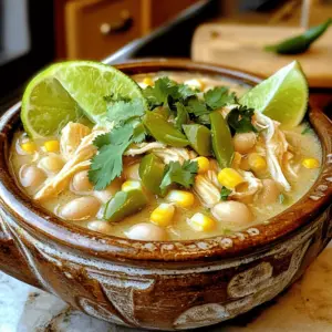 - 1.5 lbs boneless, skinless chicken breast - 1 can (15 oz) white beans, drained and rinsed - 1 can (4 oz) diced green chilies - 1 medium onion, chopped - 3 cloves garlic, minced - 1 cup corn (fresh or frozen) - 1 teaspoon ground cumin - 1 teaspoon chili powder - ½ teaspoon smoked paprika - 4 cups chicken broth - 1 cup heavy cream - Salt and pepper to taste These main ingredients create a rich and creamy base. The chicken breast gives you tender meat. The white beans add a nice texture. Green chilies bring a mild heat. Onions and garlic add great flavors. Corn sweetens the chili, while spices give it depth. - 1 cup diced bell peppers - ½ teaspoon onion powder - ½ teaspoon garlic powder - 1 teaspoon lime juice Adding diced bell peppers boosts color and taste. Onion and garlic powder can add more depth. Lime juice brightens the dish, giving a fresh touch. - Fresh cilantro, for garnish - Lime wedges, for serving Garnish with fresh cilantro for a pop of color. Lime wedges let you add a zesty kick right before eating. Each bite becomes more enjoyable with these simple touches. Start by gathering all your ingredients. This helps you stay organized. Use fresh chicken for best taste. Chop your onion and mince the garlic ahead of time. Rinse the white beans to remove excess sodium. Measure out your spices to avoid last-minute scrambles. 1. Place the chicken breasts at the bottom of the slow cooker. 2. Add the chopped onion, minced garlic, diced green chilies, corn, and rinsed white beans. 3. Sprinkle in the cumin, chili powder, and smoked paprika. 4. Pour in the chicken broth, making sure the chicken is submerged. 5. Season with salt and pepper to taste. Stir gently to mix. 6. Cover and cook on low for 6-7 hours, or on high for 3-4 hours. Check that the chicken is tender. About 30 minutes before serving, shred the chicken using two forks. It should fall apart easily. Stir in the heavy cream to make it rich and creamy. Let it heat through for a bit. Taste your chili and adjust the seasoning if needed. Enjoy this warm and comforting dish! To boost flavor in your creamy white chicken chili, use fresh ingredients. Fresh garlic and onions make a big difference. The chicken broth should be low-sodium. This way, you can control the salt. Adding a squeeze of lime brightens the taste. Fresh cilantro as a garnish adds zest. Don't skip the smoked paprika; it gives a nice depth. For the best results, layer ingredients properly. Place chicken at the bottom; it cooks best there. Keep the slow cooker covered. This traps steam and helps cook evenly. If you can, avoid lifting the lid during cooking. Each time you peek, it adds extra time to your meal. Stirring at the end is key, too. It helps mix in the cream and flavors well. Don’t rush the cooking time. Cooking on low for 6-7 hours gives the best taste. If you use too much liquid, the chili may be too soupy. Stick to the chicken broth amounts listed. Avoid over-seasoning early; taste before adding more salt or spices. Lastly, don't forget to shred the chicken in the slow cooker. This helps the flavors meld together. {{image_2}} You can easily change some ingredients to fit your needs. If you're gluten-free, make sure you use gluten-free chicken broth. For a dairy-free option, swap the heavy cream for coconut milk. This will add a nice, creamy texture without dairy. If you want to reduce carbs, use cauliflower instead of white beans. This keeps the chili hearty while lowering carbs. For a vegetarian version, replace chicken with chickpeas and use vegetable broth. You still get great flavor and protein. Spice levels can change your chili experience. If you love heat, add more diced green chilies or even jalapeños. For a milder chili, leave out the chili powder. You can also add a pinch of sugar to balance the heat. If you want a smoky flavor, increase the smoked paprika. This gives your chili depth without extra spice. Always taste as you go, so you find the right balance for you. Serving your chili can be fun and creative. Try topping your chili with crushed tortilla chips for crunch. You can also add shredded cheese or avocado for creaminess. A dollop of sour cream or Greek yogurt adds tang and richness. Consider serving it in a bread bowl for a unique twist. This not only looks great but makes for a tasty meal. You can also pair it with cornbread or a simple salad on the side for a complete meal. After enjoying your creamy white chicken chili, let it cool down. Transfer it to an airtight container. This helps keep your chili fresh and tasty. Store it in the fridge for up to four days. Make sure to seal it well. This way, the flavors will stay bright and delicious. To freeze your chili, pour it into a freezer-safe container. Leave some space at the top for expansion. Seal it tightly and label it with the date. You can freeze it for up to three months. When you're ready to eat it, just thaw it in the fridge overnight. To reheat your chili, you can use a pot or microwave. If using a pot, heat it on low. Stir it often to avoid burning. If using a microwave, heat it in short bursts. Stir in between to help it warm evenly. Add a splash of chicken broth if it seems too thick. Enjoy your creamy, comforting chili! You can use half-and-half or whole milk for a lighter option. These will make the chili creamy, but not as rich. If you want a dairy-free choice, try coconut milk. It gives a nice flavor and keeps the chili smooth. Yes, you can make this chili a day or two ahead. Just cook it as usual and let it cool. Then, store it in the fridge in a sealed container. When you are ready to eat, reheat it on the stove or in the slow cooker. If you want to thicken your chili, use one of these methods: - Add more white beans. Mash some and stir them in. - Mix cornstarch with water to make a slurry. Stir this into the chili. - Let it cook longer with the lid off to reduce the liquid. These tips will help you get the perfect thickness for your chili! This blog post covered how to make creamy white chicken chili. We explored key ingredients, cooking steps, and helpful tips to boost flavor. You learned how to store your leftovers and even had a look at variations and FAQs. My final thoughts: with the right ingredients and techniques, you can create a delicious meal. Enjoy your cooking adventure and get ready for a warm bowl of chili!