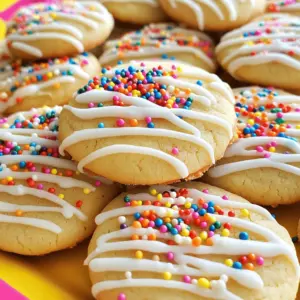 To make these delightful Holiday Sprinkle Sugar Cookies, you need a few simple ingredients. Each one plays a key role in creating the perfect balance of flavor and texture. - 2 ¾ cups all-purpose flour - 1 teaspoon baking powder - ½ teaspoon baking soda - ¼ teaspoon salt - 1 cup unsalted butter, softened - 1 cup granulated sugar - ½ cup powdered sugar - 1 large egg - 2 teaspoons vanilla extract - 1 teaspoon almond extract - ½ cup holiday sprinkles (assorted colors) - Extra sugar for rolling Each ingredient adds something special. The all-purpose flour gives structure. Baking powder and baking soda help cookies rise. Unsalted butter makes them creamy and rich. Both granulated and powdered sugars sweeten and lighten the dough. The egg binds everything together, while vanilla and almond extracts add depth of flavor. Using holiday sprinkles makes these cookies festive and fun. Finally, rolling the dough in extra sugar gives a nice crunch. Gather these ingredients and get ready for some holiday cheer! First, preheat your oven to 350°F (175°C). This helps the cookies bake evenly. Next, line two baking sheets with parchment paper. This keeps the cookies from sticking. In a small bowl, whisk together the flour, baking powder, baking soda, and salt. This step is important. It ensures the dry ingredients mix well. Set this mixture aside for later. In a large bowl, cream together the softened butter, granulated sugar, and powdered sugar. Use an electric mixer for best results. Mix until the mixture looks light and fluffy, about 3-4 minutes. This process adds air to the cookies. Next, add the egg, vanilla extract, and almond extract. Mix until everything is well combined. Now, it's time to mix the dry and wet ingredients. Gradually add the dry mixture to the wet ingredients. Mix on low speed until just combined. Be careful not to overmix. Then, gently fold in the holiday sprinkles. Make sure they spread evenly in the dough. Scoop out tablespoon-sized portions of the dough. Roll them into balls and then roll each ball in granulated sugar. Place them on the prepared baking sheets, spacing them about 2 inches apart. Flatten each cookie slightly with your hand or the bottom of a glass. Bake in the preheated oven for 10-12 minutes. Look for lightly golden edges. Let the cookies cool on the baking sheets for 5 minutes. Then, transfer them to wire racks to cool completely. To get your cookies just right, start by creaming the butter and sugars well. Use an electric mixer to beat the softened butter with granulated and powdered sugar. Mix for about 3-4 minutes until light and fluffy. This step adds air to the dough, making your cookies soft and chewy. Do not overmix the dough once you add the dry ingredients. Mix just until combined. Overmixing can change the cookie's texture, making them tough instead of tender. For a fun touch, drizzle some icing over the cookies. You can make a simple icing with powdered sugar and a splash of milk. It adds extra sweetness and makes your cookies look festive. Do not forget to use extra sprinkles for decoration. After icing, sprinkle more holiday colors on top. This adds a cheerful look and makes them perfect for sharing. If your cookies spread too much, check your butter temperature. Make sure it is softened but not melted. Also, chill the dough for 30 minutes before baking. This helps keep their shape. If cookies turn out too dry or too soft, adjust the baking time. Every oven is different. Keep an eye on them, and bake until the edges are lightly golden. This way, the centers will stay soft and chewy. {{image_2}} You can change the flavor of these cookies easily. One fun way is to use different extracts. For example, try peppermint extract for a minty twist. Just swap it for the almond extract. You can also mix in chocolate chips or nuts. Both add great taste and texture. Just remember to keep the amount about half a cup. Sprinkles can make your cookies stand out. Use seasonal sprinkles for different holidays. For Halloween, try orange and black. For Christmas, use red and green. You can even choose colors for special occasions like birthdays or anniversaries. Customizing colors makes your cookies more festive and fun. If you need a gluten-free option, you can easily adapt this recipe. Substitute the all-purpose flour with a gluten-free flour blend. Make sure the blend has xanthan gum for the right texture. This ensures your cookies stay soft and tasty. They will still look and taste amazing! To keep your holiday sprinkle sugar cookies fresh, store them in an airtight container. This helps to lock in moisture and keep the cookies soft. You can also add a slice of bread to the container. The bread helps keep the cookies from drying out. Make sure the cookies are completely cool before storing them. This prevents condensation from forming. If you stack them, place parchment paper between layers to stop sticking. You can freeze these cookies both before and after baking. To freeze unbaked dough, scoop the dough into balls and place them on a tray. Freeze them for about 1 hour. Once frozen, transfer them to a freezer bag. To bake later, simply take out the frozen dough when you're ready. You can bake them straight from the freezer. Just add a couple of extra minutes to the baking time. If you want to freeze baked cookies, let them cool completely first. Then, place them in an airtight container or a freezer bag. To thaw, leave them at room temperature for about an hour. This ensures they taste fresh and delicious! You can use vegan butter in place of regular butter. Brands like Earth Balance work well. You can also try coconut oil, though it will change the flavor a bit. Make sure to use the same amount as the butter called for in the recipe. Yes, chilling the dough is a great idea. It helps the cookies hold their shape and enhances the flavor. I recommend chilling for at least 30 minutes. This time allows the butter to firm up and makes the dough easier to handle. Look for a light golden edge on the cookies. The centers may appear soft, but they will firm up as they cool. A good rule of thumb is to check them after 10 minutes in the oven. If the edges are golden, it’s time to take them out. Absolutely! You can make the dough ahead of time. Store it in an airtight container in the fridge for up to 3 days. You can also freeze the dough for longer storage. Just scoop the dough into balls, then freeze them on a baking sheet. Once frozen, transfer the balls to a zip-top bag. When you're ready, bake them straight from the freezer. You now have all the steps to bake delicious holiday cookies. We covered ingredients, mixing methods, and baking tips. You learned about troubleshooting and decorating to make your cookies stand out. Don’t forget to store them right or freeze for later. Baking cookies can be fun and easy, especially with these tips. I hope you enjoy making your treats and sharing them. Let your creativity shine as you bake. Happy baking!