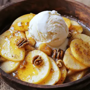 - 4 medium-sized apples (preferably Granny Smith or Honeycrisp), peeled, cored, and sliced - 2 tablespoons unsalted butter - 1/4 cup brown sugar - 1 teaspoon cinnamon - 1/2 teaspoon nutmeg - 1 teaspoon vanilla extract - Pinch of salt - 1/4 cup chopped walnuts or pecans (optional) - A scoop of vanilla ice cream (for serving, optional) To make skillet fried apples, you need fresh apples. I prefer Granny Smith or Honeycrisp. Their tartness adds great flavor. You will also need butter. Unsalted butter works best. It creates a rich taste as the apples cook. Next, you need brown sugar. It gives a lovely caramel flavor. Cinnamon and nutmeg are also key. These spices make the dish warm and cozy. A dash of vanilla extract brightens up the taste. Don't forget a pinch of salt. It helps balance the sweetness. If you want extra crunch, add chopped nuts. Walnuts or pecans are great choices. You can also serve these apples with vanilla ice cream. It melts slightly and creates a creamy topping. This simple mix of ingredients makes a sweet treat that everyone will love. - Heating the Skillet First, heat a large skillet over medium heat. Make sure it gets hot enough to melt the butter well. This step helps create a nice base for the apples. - Melting the Butter Next, add 2 tablespoons of unsalted butter to the skillet. Watch as it melts and coats the bottom. This melted butter will give your apples a rich flavor as they cook. - Slicing and Coating Apples Take 4 medium-sized apples. I prefer Granny Smith or Honeycrisp for their tartness. Peel, core, and slice them. Add the apple slices to the skillet, stirring gently to coat them with the melted butter. - Incorporating Sugar and Spices Now, sprinkle in 1/4 cup of brown sugar, 1 teaspoon of cinnamon, 1/2 teaspoon of nutmeg, and a pinch of salt. Mix everything well to ensure the apples are evenly coated with the sweet and spicy goodness. - Timing and Stirring Tips Cook the apples for about 5-7 minutes. Stir them occasionally to avoid sticking. You want them to soften but still hold some shape. - Enhancing Flavor with Vanilla After the apples soften, add 1 teaspoon of vanilla extract. Stir to combine and let it cook for 1-2 more minutes. This step adds a warm, inviting aroma and deepens the flavor. If you want a bit of crunch, fold in some chopped walnuts or pecans before serving. Enjoy your skillet fried apples warm! Best Apple Varieties for Frying I love using Granny Smith or Honeycrisp apples for skillet fried apples. These apples hold their shape well. They also give a nice sweet and tart balance. You can try other varieties like Fuji or Braeburn, but I recommend the first two. Seasonal Recommendations Fall is the best time for apple picking. Apples are crisp and full of flavor. You can find them fresh at local farms or markets. In winter, check your grocery store for good quality apples. They should still taste great. Avoiding Overcooking Apples To keep your apples crisp, watch the cooking time closely. Aim for about 5-7 minutes of cooking. Stir them gently to avoid breaking them apart. They should be soft but still have a bite. Ideal Skillet Temperature Heat your skillet over medium heat. This temperature helps the butter melt evenly. It also allows the apples to cook without burning. If the heat is too high, you risk charring the apples. Serving with Ice Cream Serving the fried apples warm with vanilla ice cream is a must. The ice cream melts slightly, creating a delicious mix. The cold and warm contrast is simply divine. Garnishing Tips For a pretty touch, sprinkle some cinnamon on top. You can also add chopped nuts for crunch. A drizzle of the skillet juices adds flavor and richness. Serve in a bowl or on a plate for a lovely presentation. {{image_2}} You can make your skillet fried apples even better by adding nuts. I love using walnuts or pecans. They give a nice crunch and flavor. Just chop them up and add them near the end of cooking. You can also try other nuts like almonds or hazelnuts. Each one brings a unique taste. For sweetness, you can swap brown sugar for honey or maple syrup. These options add a rich flavor too. You can use less sugar if you like. Just taste as you go to find the right balance. Spices can change the whole dish. Besides cinnamon and nutmeg, try adding ginger or allspice. A pinch of cloves gives a nice kick too. Each spice adds depth and warmth. You can also mix in a splash of maple syrup for extra sweetness. This makes it feel cozy and perfect for fall. You can serve skillet fried apples in many ways. They go great on pancakes or waffles. Just spoon them on top for a sweet breakfast treat. You can also serve them as a dessert. Try them warm with vanilla ice cream. The cold ice cream melts into the warm apples, creating a heavenly mix. Whether for breakfast or dessert, skillet fried apples are always a hit! To keep your skillet fried apples fresh, place them in an airtight container. Make sure the apples cool to room temperature first. This helps avoid excess moisture. Store them in the fridge for up to three days. If you want to keep them longer, you can freeze them. In the freezer, they last up to two months. When you're ready to enjoy your leftovers, reheating is easy. You can use a skillet over low heat. Add a little butter to help restore moisture. Stir gently until warmed through. You can also use the microwave. Heat in short bursts, stirring in between. This keeps the apples tasty and soft. Enjoy them warm for the best flavor! To make skillet fried apples, start with four medium apples. Peel, core, and slice them. Heat a large skillet over medium heat and melt two tablespoons of unsalted butter. Add the sliced apples and stir to coat them in the butter. Next, sprinkle in a quarter cup of brown sugar, one teaspoon of cinnamon, half a teaspoon of nutmeg, and a pinch of salt. Stir well to combine. Cook the apples for five to seven minutes, stirring often. They should soften but remain firm. Finally, add one teaspoon of vanilla extract and cook for another one to two minutes. If you like, toss in chopped walnuts or pecans for extra texture. Serve warm for a tasty treat! Yes, you can use other types of apples! While Granny Smith and Honeycrisp are great choices, feel free to experiment. Fuji apples add sweetness, while Pink Lady offers a tangy twist. Each apple has a unique taste and texture. Some may break down more than others. So, choose apples based on your flavor preference and desired texture. To keep apples from turning brown, you can use a few simple tricks. First, soak the sliced apples in water with a splash of lemon juice. This helps slow oxidation. You can also sprinkle them with a little salt water. If you plan to cook them soon, keep them in a bowl covered with plastic wrap. This keeps the moisture in and slows browning. These tips will help your apples stay fresh and vibrant until you’re ready to cook! This guide covered the essentials for making skillet fried apples. You learned about the ingredients, step-by-step cooking, and tips for the best flavors. Remember to choose the right apples and avoid overcooking them. You can also try fun variations, like adding nuts or spices. Store any leftovers wisely and reheat them to enjoy later. Now, you can serve these delicious apples at breakfast or dessert. Happy cooking!