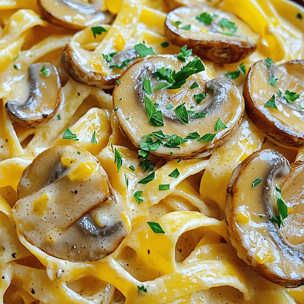 One Pot Creamy Mushroom Pasta Quick and Simple Dish