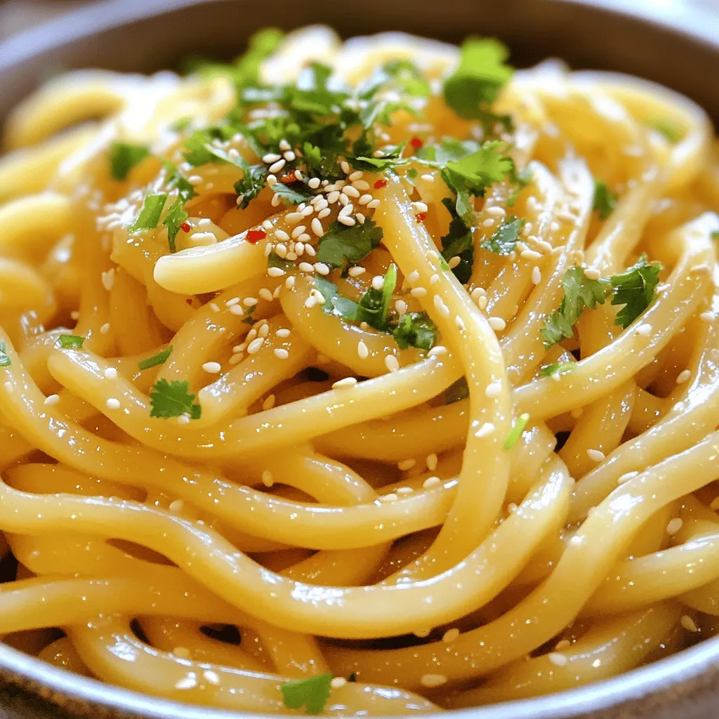 Spicy Garlic Butter Udon Noodles Flavorful and Simple