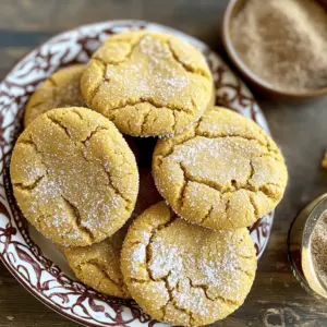 - Flour, Spices, and Leavening Agents - 2 ¼ cups all-purpose flour - 2 teaspoons ground ginger - 1 teaspoon ground cinnamon - ½ teaspoon ground cloves - ½ teaspoon baking soda - ¼ teaspoon baking powder - ½ teaspoon salt These ingredients form the base of your cookie. The flour gives structure. The spices add warmth and flavor. Baking soda and powder help the cookies rise. - Sweeteners and Binding Ingredients - ¾ cup unsalted butter, softened - 1 cup brown sugar, packed - 1 egg - ¼ cup molasses - 1 teaspoon vanilla extract Butter and brown sugar create a rich, sweet taste. The egg binds everything together. Molasses adds a deep, unique flavor and moisture, while vanilla enhances the overall taste. - Additional Ingredients for Rolling - Granulated sugar for rolling Rolling the dough balls in granulated sugar gives the cookies a sweet, crunchy exterior. This simple step also adds to the visual appeal of your cookies. Each ingredient plays a key role, ensuring your soft ginger molasses cookies are delicious and satisfying. First, set your oven to 350°F (175°C). This heat will help the cookies bake evenly. While the oven warms up, line two baking sheets with parchment paper. This step keeps the cookies from sticking. You want to use parchment for easy cleanup. In a medium bowl, whisk together the flour, ginger, cinnamon, cloves, baking soda, baking powder, and salt. This mix gives the cookies their warm, spicy flavor. Make sure there are no lumps. Set this bowl aside for now. In a large bowl, beat the softened butter and brown sugar together. Use an electric mixer on medium speed. Mix for about 3-4 minutes until the mixture is light and fluffy. This step adds air to the mix, making the cookies soft. Next, add the egg, molasses, and vanilla extract to the butter-sugar mix. Beat until everything is well mixed. Now, slowly add the dry ingredients to this wet mix. Stir until just combined. Be careful! Overmixing can make your cookies tough. Use a cookie scoop or a tablespoon to portion out the dough. Roll each piece into a ball with your hands. Then, roll each ball in granulated sugar. This sugar coating gives the cookies a nice sparkle and sweetness. Place the balls on the baking sheet about 2 inches apart. Now, it’s time to bake! Put the baking sheets in the oven for 10-12 minutes. The cookies should look crackled on top but still soft in the middle. Once done, let them cool on the baking sheets for 5 minutes. Then, move them to a wire rack to cool completely. Enjoy the warm, spicy smell filling your kitchen! To make your cookies soft and chewy, focus on a few key steps. First, use room temperature butter. This helps create a nice creaminess in your dough. Second, do not overmix the dough. Mix just until the flour is combined to keep your cookies tender. Lastly, let the cookies look a bit underbaked when you take them out. They will firm up as they cool. Accurate measurement is key to great cookies. Always use a dry measuring cup for flour. Spoon the flour into the cup, then level it off with a knife. Avoid scooping directly from the bag. This packs the flour and makes your cookies dry. For brown sugar, pack it tightly into the cup before leveling. This ensures you get the right sweetness and moisture. Many people make common mistakes when baking cookies. One mistake is skipping the chilling step. While this recipe doesn’t call for it, chilling dough can help cookies hold their shape. Another mistake is not using parchment paper on your baking sheets. This prevents sticking and helps with even baking. Lastly, don’t forget to check your oven’s temperature. An oven that’s too hot can lead to burnt edges and raw centers. {{image_2}} Want to boost the taste of your cookies? Consider adding nuts or chocolate chips. - Nuts: Chopped pecans or walnuts add a nice crunch. Just mix them in with the dough. - Chocolate chips: Dark or milk chocolate chips give a sweet twist. This combo works great with the warm spices. Looking for gluten-free or vegan options? You can make these cookies fit your needs! - Gluten-Free: Use a gluten-free flour blend instead of all-purpose flour. This swap keeps the cookies soft. - Vegan: Replace the egg with a flax egg. Mix 1 tablespoon of ground flaxseed with 2.5 tablespoons of water. Let it sit for a few minutes to thicken, and then add it to your mix. You can add fun holiday-themed touches to your cookies. - Spices: Add nutmeg or allspice for a seasonal flavor. - Decorations: Use colored sugar for a festive look. Sprinkling some on top before baking adds a nice touch. - Add-ins: Try dried cranberries or orange zest for a bright flavor. These ingredients make your cookies perfect for any celebration! To keep your soft ginger molasses cookies fresh, place them in an airtight container. This helps maintain their soft texture and rich flavor. You can stack them in layers, but use parchment paper between layers to prevent sticking. Store them at room temperature for up to a week. If you want them to last longer, consider freezing. Freezing is a great way to save your cookies for later. First, let the cookies cool completely. Next, place them in a single layer on a baking sheet. Freeze them for about two hours. Once frozen, move the cookies to an airtight container or freezer bag. This way, they stay fresh for up to three months. When you're ready to enjoy them, thaw the cookies at room temperature. Use sturdy containers to store your cookies. Glass jars, plastic containers, or metal tins work well. Make sure they close tightly to keep air out. If you want to keep the cookies soft, add a slice of bread to the container. The bread will help absorb moisture and keep the cookies soft. Yes, you can! Brown sugar adds moisture and flavor. You can also use white sugar. However, it may change the texture a bit. If you want a richer taste, try using dark brown sugar. This gives a deeper flavor. Honey or maple syrup can work too, but adjust the amount for sweetness. These cookies stay fresh for about one week at room temperature. Store them in an airtight container. If you want to keep them longer, freeze them for up to three months. Just wrap them well in plastic wrap or a freezer bag. When ready to eat, thaw them at room temperature. If you don't have molasses, try using honey or dark corn syrup. These options provide a sweet flavor. However, they may not give the same richness. You can also mix brown sugar with a little water to mimic molasses. For a healthier option, consider using agave syrup. In this article, I covered cookies from start to finish. We explored essential ingredients and step-by-step instructions. I shared tips for soft, chewy cookies and highlighted delicious variations. You learned about proper storage to keep them fresh. Baking cookies can be fun and rewarding. With the right approach, you can enjoy tasty treats any time. Try experimenting with flavors and methods. Happy baking!