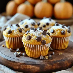 - 1 cup sourdough starter (active) - 1 cup canned pumpkin puree - 1/2 cup brown sugar - 1/4 cup granulated sugar The sourdough starter gives these muffins a nice tang. It adds depth to the flavor. Canned pumpkin puree brings moisture and richness. The sugars add sweetness and help the muffins rise. - 2 large eggs - 1/2 cup vegetable oil - 2 cups all-purpose flour - 1 teaspoon baking soda - 1/2 teaspoon baking powder - 1 teaspoon ground cinnamon - 1/2 teaspoon ground nutmeg - 1/4 teaspoon ground ginger - 1/2 teaspoon salt Eggs bind everything together. They help the muffins rise. Vegetable oil keeps them moist and tender. The flour provides structure, while baking soda and baking powder help them rise. The spices add warmth and flavor. - Pumpkin seeds - Chocolate chip variations Adding pumpkin seeds on top gives a nice crunch. You can also use dark chocolate chips or white chocolate for a twist. These options make your muffins unique and fun! Start by mixing your wet ingredients. In a large bowl, add: - 1 cup sourdough starter (active) - 1 cup canned pumpkin puree - 1/2 cup brown sugar - 1/4 cup granulated sugar - 1/2 cup vegetable oil - 2 large eggs - 1 teaspoon vanilla extract Whisk these together until smooth. This helps blend flavors well. Next, prepare your dry ingredients in another bowl. Combine: - 2 cups all-purpose flour - 1 teaspoon baking soda - 1/2 teaspoon baking powder - 1 teaspoon ground cinnamon - 1/2 teaspoon ground nutmeg - 1/4 teaspoon ground ginger - 1/2 teaspoon salt Mix them well to ensure even distribution of spices and leavening agents. Now, combine the wet and dry mixtures. Gradually add the dry ingredients to the wet bowl. Stir gently until just combined. Avoid overmixing to keep the muffins light and airy. Once mixed, fold in the chocolate chips. Use 1 cup of semi-sweet chocolate chips. This adds a sweet surprise in every bite! Prepare your muffin tin. Fill each cup about two-thirds full with the batter. For added crunch, sprinkle some pumpkin seeds on top if you like. Bake in your preheated oven at 350°F (175°C) for 18-20 minutes. Check for doneness by inserting a toothpick into the center of a muffin. It should come out clean. After baking, let the muffins cool in the tin for 5 minutes. Then transfer them to a wire rack to cool completely. Enjoy these treats warm or at room temperature! Preventing overmixing Overmixing can ruin the texture of your muffins. It develops gluten, making muffins tough. Mix the wet and dry ingredients gently. Stop as soon as you see no dry flour. The importance of measuring ingredients accurately Accurate measurements are key. Use a kitchen scale for the flour and sugar. Spooning and leveling flour in a cup can lead to too much flour. This can cause dry muffins. Best practices for cooling muffins After baking, cool muffins in the tin for about 5 minutes. This helps keep them moist. Then, transfer them to a wire rack. This allows air to circulate, preventing sogginess. Serving ideas for maximum appeal Serve the muffins warm or at room temperature. A rustic wooden platter adds charm. Dust with powdered sugar for a nice touch. Pair them with whipped butter for a tasty treat. Addressing dry or dense muffins If your muffins turn out dry, check your oven’s temperature. An oven that’s too hot can dry them out. Ensure you use enough liquid, like pumpkin puree. This keeps them moist and fluffy. Managing muffin tops Muffins that do not rise well may need more leavening agents. Check the freshness of your baking powder and baking soda. Use the right amount of batter in each cup—two-thirds full is best. {{image_2}} You can make these muffins even more tasty. Adding nuts like walnuts or pecans gives a nice crunch. Dried fruits, such as raisins or cranberries, add sweetness and chewiness. You can also swap out semi-sweet chocolate chips for dark or white chocolate for a twist. If you need gluten-free options, use a gluten-free flour blend. This keeps the texture light and fluffy. For a vegan version, replace eggs with flax eggs. Mix one tablespoon of ground flaxseed with three tablespoons of water for each egg. You can also swap vegetable oil with coconut oil or applesauce for a healthier fat choice. To spice things up, try adding other seasonal spices. Cloves and allspice can give your muffins a warm flavor. You can also use holiday-themed ingredients. Think about adding cranberries for Thanksgiving or peppermint extract for winter. These small changes make your muffins special for any occasion. To keep your sourdough pumpkin chocolate chip muffins fresh, store them in an airtight container. This helps lock in moisture and flavor. You can use a plastic or glass container with a lid. If you want to save space, a resealable plastic bag also works well. Just make sure to squeeze out as much air as possible before sealing it. Freezing muffins is a great way to enjoy them later. To freeze, first let the muffins cool completely. Then, wrap each muffin in plastic wrap. Place them in a freezer bag or container. This way, they won't stick together. When you're ready to eat one, take it out and let it thaw at room temperature. You can also reheat it in the microwave for about 20-30 seconds. These muffins can last about 3 days at room temperature. Keep them in a cool, dry place. If you live in a humid area, it's best to refrigerate them. In the fridge, they can last up to a week. Just remember to let them cool before you store them. This helps prevent sogginess. Making a sourdough starter at home is simple. Start with equal parts flour and water. You can use all-purpose flour or whole wheat flour. Mix 1 cup of flour with 1 cup of warm water in a clean jar. Stir until smooth. Cover it loosely with a cloth and leave it at room temperature. Feed your starter daily. Add 1/2 cup of flour and 1/2 cup of water. Mix well each time you feed it. In about 5 to 7 days, you should see bubbles. This means your starter is active. It should smell pleasant and sour. You can now use it in your muffins! Yes, you can use fresh pumpkin! Using fresh pumpkin can give a different taste and texture. It may be a bit more work, but it’s worth it. To prepare fresh pumpkin, cut it in half and remove the seeds. Roast the halves in the oven until soft. This usually takes about 30 to 45 minutes at 400°F (200°C). After roasting, let it cool, then scoop out the flesh. Blend it until smooth. The downside is that fresh pumpkin can have more water content. This might affect your muffin's texture. You may need to adjust other ingredients to balance moisture. These muffins taste great with many things! Here are some ideas: - Spreads: Try butter, cream cheese, or pumpkin spice spread. - Beverages: Coffee, tea, or hot chocolate pair nicely. - Fruits: Fresh fruit or a fruit salad can add freshness. Serving them warm enhances their flavor. Enjoy your muffins fresh from the oven! In this post, we explored how to make sourdough pumpkin chocolate chip muffins. We covered key ingredients, from sourdough starter to spices. I shared step-by-step instructions for mixing and baking. You discovered helpful tips and variations to customize your muffins. Lastly, we discussed the best ways to store them. These muffins offer warmth and joy for any occasion. Enjoy baking and sharing them with others!