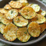 - 2 medium zucchinis, thinly sliced - ½ cup grated Parmesan cheese - ½ cup breadcrumbs (preferably whole wheat) - 1 large egg, beaten - 1 teaspoon garlic powder - 1 teaspoon paprika - 1 teaspoon Italian seasoning - Salt and pepper to taste - Aioli - Marinara - Ranch dressing To make Air Fryer Parmesan Zucchini Chips, you need some key ingredients. The base is zucchini. I like to use medium zucchinis, as they slice well and stay crunchy. Grated Parmesan cheese adds a rich flavor and helps the chips crisp up nicely. Whole wheat breadcrumbs give a nice texture and extra taste. You also need one large egg to help the coating stick. Seasonings are where you can get creative. I suggest garlic powder for a savory touch. Paprika adds a lovely hint of color and warmth. Italian seasoning mixes well and gives a comforting flavor. Salt and pepper are vital to enhance the taste, so don't skip these. Dipping sauces make your chips even better. Aioli offers a creamy, garlic kick. Marinara gives you that classic Italian flavor. Ranch dressing is a favorite for many and pairs well with the chips. These simple but tasty ingredients make Air Fryer Parmesan Zucchini Chips a must-try snack. - Washing and Cutting Start by washing the zucchinis under cold water. This step is key to removing dirt. Next, cut off both ends of the zucchinis. Slice them into thin rounds, about ¼ inch thick. This thickness helps them become crispy. - Tips for Optimal Thickness Try to keep all slices uniform. This ensures even cooking. If you don’t have a knife, use a mandoline for perfect cuts. - Mixing Dry Ingredients Grab a bowl and combine the grated Parmesan cheese, breadcrumbs, garlic powder, paprika, Italian seasoning, salt, and pepper. Mix these dry ingredients well. This blend gives the chips their yummy flavor. - Beating the Egg In another bowl, crack open the large egg and beat it until smooth. This egg will help the coating stick to the zucchini slices. - Proper Coating Technique Dip each zucchini slice into the beaten egg. Let any extra egg drip off. Next, coat it in the Parmesan breadcrumb mix. Press gently so it sticks well to the slice. - Arranging on Tray Place the coated zucchini chips on a plate or tray. Make sure they don’t touch each other. This spacing helps them fry evenly. - Preheating Tips Before you cook, preheat your air fryer to 380°F (193°C). This step takes about 5 minutes. Preheating helps the chips cook evenly and become crisp. - Cooking Time and Temperature Arrange the zucchini chips in a single layer in the air fryer basket. Do not overlap them. Cook for 10-12 minutes. Flip the chips halfway through for even crispiness. - How to Maintain Crispiness When the chips are done, take them out and place them on a cool rack. This helps keep them crispy as they cool. - Best Serving Suggestions Serve your chips warm with your favorite dipping sauce. Aioli, ranch, or marinara work great. Enjoy your tasty snack! To get the best crispiness, avoid overlapping the zucchini slices in the air fryer. If they touch, they will steam instead of crisping. Cook them in batches if needed. Preheating your air fryer is also key. Set it to 380°F (193°C) for about 5 minutes before cooking. This helps the chips cook evenly and become crunchy. If you want a dairy-free option, you can use nutritional yeast instead of Parmesan cheese. For a gluten-free option, choose gluten-free breadcrumbs. Both substitutes keep the flavors rich and maintain texture. You can try adding more spices to your zucchini chips. Consider using cayenne pepper for heat or smoked paprika for a deeper flavor. Mixing in some fresh herbs, like basil or thyme, can take your chips up a notch. Don’t be afraid to experiment with different seasoning blends for a unique snack. {{image_2}} You can spice up your zucchini chips in fun ways. To make spicy zucchini chips, add cayenne pepper or red pepper flakes to your breading mix. This gives your chips a nice kick. You can also try different cheese. Instead of Parmesan, use sharp cheddar for a bold taste. Nutritional yeast is a great option too. It's dairy-free and gives a cheesy flavor. Don’t stop at zucchini! You can make sweet potato chips in the air fryer. Just slice them thin and coat them the same way. They turn crispy and sweet. Eggplant chips are another tasty choice. Slice the eggplant, season, and air fry for a unique snack. Want to add extra flavor? Try adding cooked bacon to the zucchini chips. Just chop it up and mix it into your breading. The smoky flavor will make them irresistible. You can also use fresh herbs. Chopped basil or parsley adds a fresh twist. Sprinkle them on top after cooking for a burst of flavor. To keep your zucchini chips fresh, store them in an airtight container. This will help prevent moisture, which can make them soggy. You can use glass or plastic containers. If you have a lot, consider layering them with parchment paper to avoid sticking. For best quality, eat them within three days. To bring back that crispiness, reheat your chips in the air fryer. Set it to 350°F (175°C) for about 5 minutes. This method revives their crunch. If you don't have an air fryer, you can use an oven. Set it to 350°F (175°C) and bake for 10 minutes. Keep an eye on them to avoid burning. If you want to save some for later, freezing is a great option. First, let the chips cool completely. Then, place them in a single layer on a baking sheet. Freeze them for about an hour. Once frozen, transfer them to a freezer-safe bag or container. This method helps keep them crispy. When you're ready to eat them, thaw the chips in the fridge overnight. For best results, reheat them in the air fryer for a crunchy snack! Yes, air fryer Parmesan zucchini chips are healthy. They use fresh zucchini, which is low in calories. The air fryer cooks with less oil than frying, reducing fat content. Parmesan adds flavor and protein. Whole wheat breadcrumbs boost fiber. This snack is nutritious and a great alternative to regular chips. Air fryer zucchini chips last about 2-3 days in the fridge. Store them in an airtight container. They may lose some crispiness over time. For the best taste, enjoy them fresh. If they become soft, reheat them in the air fryer for a few minutes to restore crunch. Yes, you can make zucchini chips in a conventional oven. Preheat your oven to 425°F (220°C). Place the breaded zucchini chips on a baking sheet lined with parchment paper. Bake for 20-25 minutes, flipping halfway through. Watch closely to ensure they do not burn. Enjoy the same crispy goodness! If your zucchini chips are soggy, there are a few fixes. First, ensure you cut the zucchini into thin slices. This helps them cook evenly. If they are already soggy, try reheating them in the air fryer. This should help them regain their crispiness. You can also bake them in the oven to dry them out. Customizing the recipe is easy! You can add different spices like cayenne for heat or herbs like dill for freshness. Try using different cheeses, like cheddar or nutritional yeast. You can also mix in seeds or nuts for added crunch. Make it your own by playing with flavors! This article shared ways to make tasty Air Fryer Parmesan Zucchini Chips. We covered essential ingredients and how to prepare them. You learned about seasoning options and dipping sauces that enhance flavor. Following our step-by-step guide, you now know how to achieve perfect crispiness. For the best results, don't hesitate to experiment with flavors and ingredient swaps. Whether you enjoy them fresh or store leftovers, these chips are a fun snack. Enjoy creating your own variations and savoring every bite!