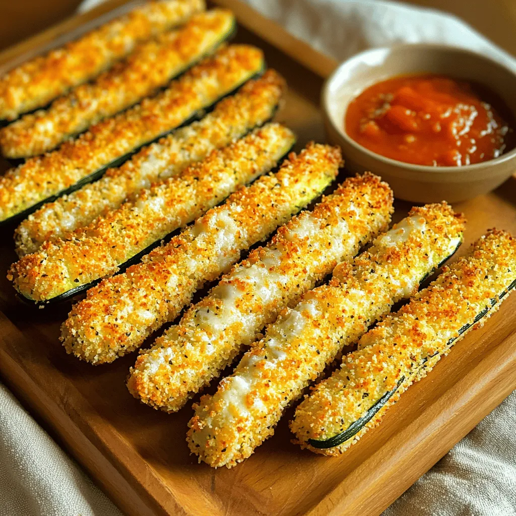 Air Fryer Parmesan Zucchini Sticks Crispy and Tasty