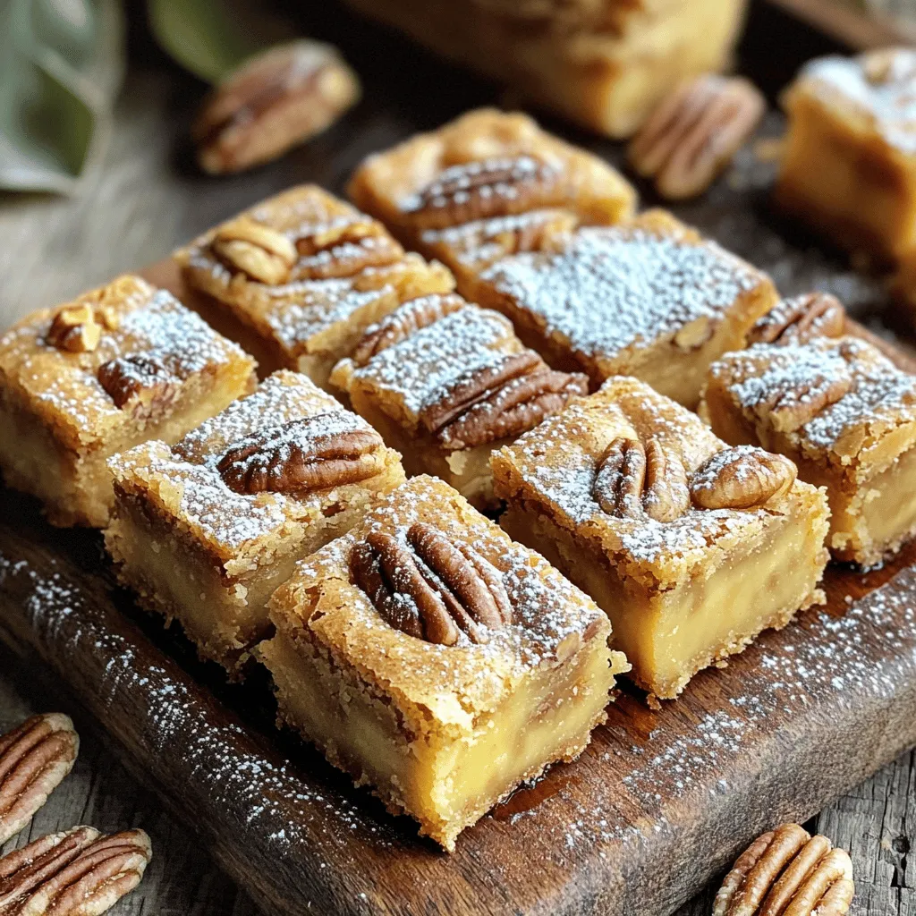 To make these delightful brown butter maple blondies, you will need: - 1 cup unsalted butter - 1 cup brown sugar, packed - 1/2 cup granulated sugar - 2 large eggs - 1 teaspoon vanilla extract - 2 cups all-purpose flour - 1 teaspoon baking powder - 1/2 teaspoon baking soda - 1/4 teaspoon salt - 1/2 cup pure maple syrup - 1 cup chopped pecans or walnuts (optional) Feel free to customize your blondies. You can add: - Chopped chocolate or chocolate chips for a sweet twist - Dried fruits like cherries or cranberries for a fruity touch - Coconut flakes for a chewy texture - Different nuts, such as almonds or hazelnuts If you prefer, you can swap ingredients. Use coconut oil instead of butter for a dairy-free option. You can also substitute granulated sugar with coconut sugar for a deeper flavor. Always aim for the best quality. Here are some tips: - Use fresh eggs. Check for a clean shell and a recent expiration date. - Choose pure maple syrup over imitation syrup for richer flavor. - Look for unsalted butter that is creamy and free from discoloration. - Opt for flour that is stored in a cool, dry place to ensure freshness. These small choices help make your blondies taste even better! To start, place 1 cup of unsalted butter in a medium saucepan. Heat it on medium until it melts. Stir it often as it cooks. Watch closely as the butter changes color. In about 5 to 7 minutes, it will turn golden brown. You’ll smell a rich, nutty aroma. This step adds depth to the flavor. Once it looks good, take it off the heat. Let it cool for a few minutes before using. Next, grab a large mixing bowl. Add 1 cup of brown sugar and 1/2 cup of granulated sugar. Pour in the cooled brown butter and mix until smooth. Add 2 large eggs to the bowl, one at a time. Make sure to mix well after each egg. Then, stir in 1 teaspoon of vanilla extract. In a separate bowl, whisk together 2 cups of all-purpose flour, 1 teaspoon of baking powder, 1/2 teaspoon of baking soda, and 1/4 teaspoon of salt. Slowly add this dry mix to your wet ingredients. Stir gently until just combined. Finally, pour in 1/2 cup of pure maple syrup. Fold it into the batter carefully. If you like nuts, add 1 cup of chopped pecans or walnuts now. Be careful not to overmix. This keeps your blondies soft. Now, preheat your oven to 350°F (175°C). Prepare a 9x13 inch baking pan by greasing it or lining it with parchment paper. Pour your batter into the pan and spread it evenly. Bake in the oven for 25 to 30 minutes. To check if they are done, insert a toothpick in the center. It should come out clean. After baking, let the blondies cool in the pan for about 10 minutes. Then, transfer them to a wire rack to cool completely. Once cool, cut them into squares and enjoy your delicious treat! To keep your blondies light, do not overmix the batter. Mix just until the dry and wet ingredients combine. Overmixing can make them tough. Also, sift your flour before measuring. This adds air to the flour, helping to keep the texture light. Browning butter adds a nutty flavor. Start with a medium heat. Stir constantly to avoid burning. Look for a golden brown color and a sweet aroma. This process takes about 5-7 minutes. Once browned, let it cool slightly before mixing it with the sugars. This helps keep your batter smooth. Add a splash of maple syrup for a deeper flavor. You can also use dark brown sugar instead of light. This adds more molasses notes. Try folding in chopped nuts for crunch. Pecans or walnuts work great. They bring texture and flavor to every bite. {{image_2}} If you want a nut-free blondie, skip the nuts. You can replace them with more flour. This keeps the texture nice and soft. You can also add in some oats. Oats give a chewy bite and add fiber. Love chocolate? You can mix in chocolate chips. Use about 1 cup of semi-sweet or dark chocolate chips. They melt into the blondies and add a rich flavor. You can also try adding a hint of cinnamon. Just add 1/2 teaspoon to your dry mix. This adds warmth and makes the blondies extra special. To make these blondies gluten-free, swap all-purpose flour for a gluten-free blend. Look for a blend that works cup-for-cup with regular flour. This keeps the blondies soft and chewy. Always check that your baking powder is gluten-free, too. This way, everyone can enjoy the sweet treat! To keep your brown butter maple blondies fresh, store them in an airtight container. Line the container with parchment paper to absorb any moisture. This helps prevent them from getting soggy. You can also wrap them tightly in plastic wrap for added protection. When stored properly, these blondies last for about five days at room temperature. If you want them to last longer, consider refrigerating them. In the fridge, they can stay fresh for up to a week. Just make sure to let them come to room temperature before serving. You can freeze your blondies for later enjoyment. Allow them to cool completely before wrapping them. Use plastic wrap first, then place them in a freezer-safe bag. They can last up to three months in the freezer. To enjoy, simply thaw them in the fridge overnight or let them warm up on the counter for a couple of hours. Yes, you can use salted butter. However, it may change the taste. Salted butter has added salt, which can make the blondies saltier. If you want to keep the flavor balanced, you might want to cut down on added salt in the recipe. You can use white sugar mixed with molasses. For each cup of brown sugar, combine 1 cup of white sugar with 1 tablespoon of molasses. This mix gives a similar taste and moisture. You can also use coconut sugar as a healthier option. Check the blondies after 25 minutes. Insert a toothpick in the center. If it comes out clean or with a few crumbs, they are done. If the toothpick has wet batter, bake for a few more minutes. The edges should be golden brown, and the center should look set. This post covered the key ingredients and steps to make perfect blondies. I discussed ways to mix in flavors and options to fit dietary needs. Pay attention to ingredient quality and storage for the best results. Use fresh choices to boost taste. With these tips, you can make blondies that everyone will love. Enjoy baking and sharing your creations!