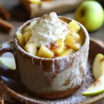 - 4 tablespoons all-purpose flour - 2 tablespoons granulated sugar - 1/4 teaspoon baking powder - 1/4 teaspoon ground cinnamon - Pinch of salt - 3 tablespoons apple cider (non-alcoholic) - 1 tablespoon vegetable oil - 1 tablespoon apple sauce - 1 tablespoon chopped apples (Granny Smith or Honeycrisp) - Optional topping: powdered sugar The core of this mug cake lies in its simple yet delicious ingredients. I love using all-purpose flour for a light texture. Granulated sugar gives it just the right sweetness. Baking powder helps the cake rise, while ground cinnamon adds warm flavors. A pinch of salt balances the sweetness perfectly. Apple cider is the star here. It brings that cozy fall vibe to each bite. I prefer non-alcoholic apple cider. Vegetable oil keeps the cake moist, and apple sauce adds extra flavor. Don’t forget the chopped apples! Granny Smith or Honeycrisp give a nice crunch. If you want a touch of sweetness, sprinkle powdered sugar on top. This cake is a quick treat that tastes like a warm hug. Enjoy! To start, grab a microwave-safe mug, about 12 oz. In it, combine the dry ingredients. Add 4 tablespoons of all-purpose flour, 2 tablespoons of granulated sugar, 1/4 teaspoon of baking powder, 1/4 teaspoon of ground cinnamon, and a pinch of salt. Whisk these together until they blend well. Next, it’s time to add the wet ingredients. Pour in 3 tablespoons of apple cider, 1 tablespoon of vegetable oil, and 1 tablespoon of apple sauce. Mix gently until everything is just combined. Be careful not to overmix! This can make your mug cake tough. Now, fold in 1 tablespoon of chopped apples. I like to use Granny Smith or Honeycrisp for their tartness. Make sure the apples are evenly spread in the batter. Microwave the mug on high for 1 minute and 30 seconds. Every microwave is different, so check for doneness by inserting a toothpick into the center. It should come out clean or with just a few crumbs. If it needs more time, heat it in 10-15 second increments until cooked through. Once it’s done, let the mug cake cool for about a minute. This helps avoid burns. You can then dust it with powdered sugar for that sweet touch. For a fun twist, serve it warm with a dollop of whipped cream or a scoop of vanilla ice cream. Add a few apple slices on the side and sprinkle some cinnamon. This makes your mug cake look even more inviting! Enjoy your cozy treat! To get the best texture, avoid overmixing. When you stir your batter, mix just until you see no dry flour. This keeps your cake soft and fluffy. If you mix too much, your cake may turn tough. Microwaves can vary in power. Start with 1 minute and 30 seconds, then check doneness. Insert a toothpick in the center. If it comes out clean or with a few crumbs, it's ready. If not, add 10 to 15 seconds more. If you need a gluten-free option, swap all-purpose flour for a gluten-free blend. This keeps the cake light without losing flavor. For a vegan mug cake, replace the vegetable oil with melted coconut oil. You can also use a flax egg instead of applesauce. Mix 1 tablespoon of ground flaxseed with 3 tablespoons of water. Let it sit for 5 minutes before adding it to your batter. {{image_2}} You can add more flavors to your mug cake. Try adding spices like nutmeg or cloves for a warm taste. Just a pinch can change the cake's profile! You can also experiment with nuts or chocolate chips. Adding walnuts or dark chocolate can make this treat even more fun. Each bite can surprise you in a new way! Toppings can make your mug cake special. A dollop of whipped cream or a scoop of vanilla ice cream is delightful. You could also sprinkle extra cinnamon on top for that cozy touch. Pair your cake with a warm cup of coffee or apple cider. The flavors blend perfectly, making your snack even better! To keep your mug cake fresh, let it cool completely. Then, cover it tightly with plastic wrap or place it in an airtight container. This helps lock in moisture and flavor. For best taste, eat the mug cake within two days. If you want to reheat it, place it in the microwave for about 15 to 20 seconds. Check if it’s warm enough. If not, heat it for a few more seconds. This keeps the cake soft and tasty. If you want to save the batter or cooked cake for later, freezing is a great option. You can freeze the batter before cooking. Just mix your ingredients, then place the batter in a freezer-safe container. When ready to bake, thaw it in the fridge overnight. For the cooked cake, slice it into pieces. Wrap each slice in plastic wrap and then in aluminum foil. This prevents freezer burn and keeps it fresh. Use a labeled container to avoid any mix-up. Enjoy your delicious cake even after a few weeks! You can bake the mug cake in an oven. Preheat your oven to 350°F (175°C). Use a small oven-safe ramekin instead of a mug. Mix your ingredients as you would for the microwave method. Pour the batter into the ramekin. Bake for about 15-20 minutes. Check doneness with a toothpick. It should come out clean. If it needs more time, bake in 2-3 minute increments. Yes, you can easily make more servings. Just multiply each ingredient by the number of servings you want. If doubling, use 8 tablespoons of flour and so on. Keep in mind that cooking time may change. If you use a larger mug or dish, it may take longer to cook. Always check for doneness before serving. If you don't have apple cider, you can use apple juice. It adds a nice fruity taste. You can also mix water with a bit of apple extract. This gives a similar flavor but may not be as rich. Adjust the amount based on your taste. This blog post covered how to make a delicious Apple Cider Donut Mug Cake. We explored key ingredients and shared step-by-step instructions. You learned tips to perfect the cake and how to store leftovers effectively. Experiment with flavors and toppings to make it your own. In the end, making this cake should be fun and easy. Enjoy your tasty treat, and share it with friends!