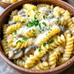 - 12 oz fusilli pasta - 2 cups mushrooms, sliced (cremini or button) - 4 cloves garlic, minced - 1 medium onion, finely chopped - 1 cup vegetable broth - 1 cup heavy cream (or coconut cream for a vegan option) - 1 cup grated Parmesan cheese (or nutritional yeast for a vegan option) - 2 tablespoons olive oil - 1 teaspoon dried thyme - 1 teaspoon dried basil - Salt and pepper to taste - Fresh parsley, chopped (for garnish) You can swap fusilli pasta for penne or farfalle. These shapes hold sauce well too. For mushrooms, use shiitake or portobello for a richer flavor. If you want a vegan dish, use coconut cream and nutritional yeast. This keeps it creamy and delicious. Choose fresh mushrooms for the best taste. Look for firm, smooth ones with no dark spots. Fresh garlic gives a stronger flavor than pre-minced options. Use high-quality Parmesan or nutritional yeast for depth. The better your ingredients, the tastier your dish will be! Gather your ingredients first. You need: - 12 oz fusilli pasta - 2 cups sliced mushrooms - 4 cloves minced garlic - 1 medium chopped onion - 1 cup vegetable broth - 1 cup heavy cream (or coconut cream) - 1 cup grated Parmesan cheese (or nutritional yeast) - 2 tablespoons olive oil - 1 teaspoon dried thyme - 1 teaspoon dried basil - Salt and pepper - Fresh parsley for garnish Chop your onion and mince the garlic. Slice the mushrooms. This prep makes cooking easier. In a large pot, heat olive oil over medium heat. Add the chopped onion. Sauté for 3-4 minutes until it turns clear. Next, add minced garlic and sliced mushrooms to the pot. Cook them for 5-7 minutes. Stir often until the mushrooms brown and release their water. Now, stir in dried thyme and basil. Season with salt and pepper. Pour in vegetable broth and bring it to a simmer. Add the fusilli pasta, ensuring it is all underwater. Cook according to the package, which is about 10-12 minutes. Stir occasionally to avoid sticking. When the pasta is al dente and most broth is gone, lower the heat. Stir in heavy cream and grated Parmesan cheese. Mix until the cheese melts, creating a creamy sauce. If it seems dry, splash in more vegetable broth or cream. Taste the dish and adjust the seasoning if needed. Finally, remove from heat and let it sit for a couple of minutes. This allows it to thicken before serving. For the best flavor, use fresh ingredients. Fresh mushrooms and herbs make a huge difference. If you want a vegan version, use coconut cream and nutritional yeast. They give a rich taste without dairy. Garnish with fresh parsley and extra cheese when you serve. It adds color and flavor. Enjoy this simple yet delightful creamy garlic mushroom pasta! When making creamy garlic mushroom pasta, use a large pot. This helps the pasta cook evenly. Sauté the onions and garlic first. This builds a base of flavor. Make sure to brown the mushrooms well. This brings out their rich taste. Stir often to prevent sticking. Keep an eye on the heat. You want a gentle simmer, not a boil. To boost flavor, use fresh herbs like thyme and basil. They add depth to the dish. You can also try adding a splash of white wine. This will give a nice zing. If you want more creaminess, add more heavy cream. For a little heat, sprinkle in red pepper flakes. Don't forget to taste as you cook. Adjust salt and pepper to suit your taste. One common mistake is overcooking the pasta. It should be al dente, or firm to the bite. If you add too much broth, the dish may become soupy. Use just enough to cook the pasta. Another mistake is not letting the dish rest. This helps the sauce thicken. Lastly, don’t skip the garnish. Fresh parsley and extra cheese make a big difference in looks and taste. Enjoy your cooking adventure! {{image_2}} You can easily make this creamy garlic mushroom pasta vegan. First, swap the heavy cream for coconut cream. This will keep your dish rich and creamy. Next, replace grated Parmesan cheese with nutritional yeast. Nutritional yeast adds a cheesy flavor without dairy. These simple swaps let everyone enjoy this dish. If you need a gluten-free option, select gluten-free fusilli pasta. Many brands make great gluten-free pasta that cooks well. Check the package for cooking times, as they can differ. Also, ensure your vegetable broth is gluten-free. With these changes, you can enjoy a gluten-free creamy garlic mushroom pasta. You can add different flavors to this dish. Try adding spinach or kale for extra greens. Toss in sun-dried tomatoes for a burst of flavor. For a bit of heat, add red pepper flakes. You can also mix in other herbs like oregano or rosemary. These small changes can make your pasta unique and exciting. After enjoying your creamy garlic mushroom pasta, let it cool down. Place it in a sealed container. Store it in the fridge. It stays fresh for about three to four days. Make sure to label the container with the date. To reheat, you can use the stove or microwave. If using the stove, add a splash of broth to a pan. Heat on low, stirring gently until warm. For the microwave, place in a bowl and cover. Heat in short bursts, stirring in between. This keeps the pasta creamy. You can freeze this dish for up to three months. Use a freezer-safe container. Leave some space at the top, as the pasta will expand. When ready to eat, thaw overnight in the fridge. Reheat as mentioned above. Yes, you can use any pasta you like. Penne, spaghetti, or farfalle all work well. Just remember to adjust the cooking time based on the pasta you choose. Follow the package instructions for best results. To make this dish dairy-free, swap heavy cream for coconut cream. Use nutritional yeast instead of Parmesan cheese. These options give you the creamy texture without dairy. The flavors will still shine through. This pasta pairs well with a fresh salad. A simple green salad with vinaigrette is great. Garlic bread is another tasty choice. You could also serve roasted veggies for a colorful plate. These sides complement the pasta well. This blog post covered all the key parts of making a great pasta dish. You learned about the best ingredients, cooking steps, and tips for amazing flavors. We explored variations for different diets and how to store leftovers safely. Remember, you can mix things up with swaps or add-ins that suit your taste. By following these tips, you can avoid common mistakes and create the perfect meal. Enjoy cooking and sharing your delicious pasta with family and friends!