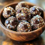 To make these No-Bake Chocolate Coconut Energy Bites, you need a few simple ingredients. Each one adds flavor and nutrition. Here’s what you will need: - 1 cup rolled oats - 1/2 cup unsweetened shredded coconut - 1/2 cup almond butter or peanut butter - 1/3 cup honey or maple syrup - 1/4 cup cocoa powder - 1/4 cup dark chocolate chips - 1 teaspoon vanilla extract - Pinch of sea salt Each ingredient plays a key role. The rolled oats give texture and fiber. Shredded coconut adds sweetness and chew. Almond or peanut butter binds everything and adds healthy fats. Honey or maple syrup serves as a natural sweetener. Cocoa powder brings rich chocolate flavor. Dark chocolate chips add little bursts of sweetness. Vanilla extract enhances all the flavors, while sea salt balances the sweetness. Gather all these ingredients before you start. This makes mixing easier and faster. You can also customize some ingredients to fit your taste. For example, choose between almond butter and peanut butter. Use honey or maple syrup based on your preference. This flexibility makes the recipe fun! To start, grab a large mixing bowl. Add 1 cup of rolled oats and 1/2 cup of unsweetened shredded coconut to the bowl. Mix them well so they blend nicely. Next, add in 1/2 cup of almond butter, or peanut butter if you prefer. Drizzle in 1/3 cup of honey or maple syrup for sweetness. Then, add 1/4 cup of cocoa powder, 1 teaspoon of vanilla extract, and a pinch of sea salt. Now, it’s time to mix everything together. Use a spatula or your hands to combine all the ingredients. You want to mix until the texture is sticky. This helps the bites hold together. Once mixed, stir in 1/4 cup of dark chocolate chips. This will add a nice chocolatey flavor. After that, use your hands to roll the mixture into small balls. Aim for about 1 inch in diameter. You should get around 15 to 20 energy bites. Next, take a parchment-lined baking sheet. Place the rolled energy bites on the sheet. Make sure they have some space between them. Finally, refrigerate the bites for at least 30 minutes. This helps them firm up and makes them easier to eat. Enjoy these tasty no-bake chocolate coconut energy bites as a snack or a treat! When mixing the ingredients, I recommend using a spatula first. It helps combine the oats and coconut well. Then, switch to your hands. This way, you feel the texture and ensure everything sticks together. Make sure to mix until you see no dry spots. This helps achieve even distribution of flavors. For perfect-sized bites, aim for about one inch in diameter. You can use a small cookie scoop if you want perfect shapes. To avoid stickiness, dampen your hands with a bit of water. This simple trick helps the mixture roll easily without sticking. You will find it easier to form neat, round balls. For a lovely display, arrange the energy bites on a colorful platter. You can also sprinkle some extra shredded coconut on top for visual appeal. Using mini cupcake liners makes serving fun. Each bite becomes a cute, individual treat. This adds a nice touch when serving at parties or gatherings. {{image_2}} You can easily switch out some ingredients in this recipe. If you prefer peanut butter, use it instead of almond butter. Both options add rich flavors and healthy fats. Honey is a great sweetener, but maple syrup works just as well. It gives a nice touch of flavor and is a good choice for vegans. Get creative by adding your favorite nuts or seeds. Chopped walnuts or sunflower seeds can add a nice crunch. You can also boost nutrition by mixing in superfoods like chia or flaxseeds. Just a tablespoon can add healthy omega-3 fats and fiber to your bites. If you want to make these bites vegan, simply use maple syrup and peanut butter. Both options keep them plant-based. For gluten-free energy bites, ensure you use certified gluten-free oats. This way, everyone can enjoy these tasty snacks without worry. To keep your no-bake chocolate coconut energy bites fresh, use an airtight container. This helps keep moisture out and flavors in. If you don’t have one, a resealable bag can work too. Just press out the air before sealing. Storing them in the refrigerator is best. The cool temperature helps them stay firm and tasty. I recommend putting them in the fridge once they are ready to eat. This will keep them from getting too soft. How long do they last? When stored properly, these bites can last up to one week in the fridge. If you need them to last longer, consider freezing them. They can stay fresh for up to three months in the freezer. Just make sure to use a freezer-safe container or bag. When it comes to pairing, these bites go well with many drinks. Try serving them with a glass of milk or a warm cup of coffee. They make a great snack for any time of day. These energy bites are perfect for busy days. Pack them in your lunch or take them on a hike. They are a quick and easy way to boost your energy! No-bake energy bites are small, tasty snacks made without baking. They are quick to prepare and use simple ingredients. These bites often combine oats, nut butter, and sweeteners. They are great for a quick energy boost. You can enjoy them as a snack or after a workout. They are easy to make, healthy, and full of flavor. Yes, you can make these energy bites vegan. For this, swap honey for maple syrup. You can also use peanut butter instead of almond butter. Both options work well and keep the bites tasty. Choose dark chocolate chips that are dairy-free for a vegan treat. With these changes, you get a yummy snack that everyone can enjoy. You can tell they are ready when they feel firm. After mixing, chill them in the fridge for at least 30 minutes. Once chilled, they should hold their shape well. If they feel too soft, let them chill a bit longer. When they are firm, you can enjoy your delicious no-bake energy bites! You learned how to make no-bake energy bites using simple ingredients. Mixing oats, nut butter, and a sweetener creates a tasty and healthy snack. You can change flavors and save them easily. These bites are easy to store and last long. Try these energy bites for a quick snack or a healthy treat. You’ll enjoy them anytime!